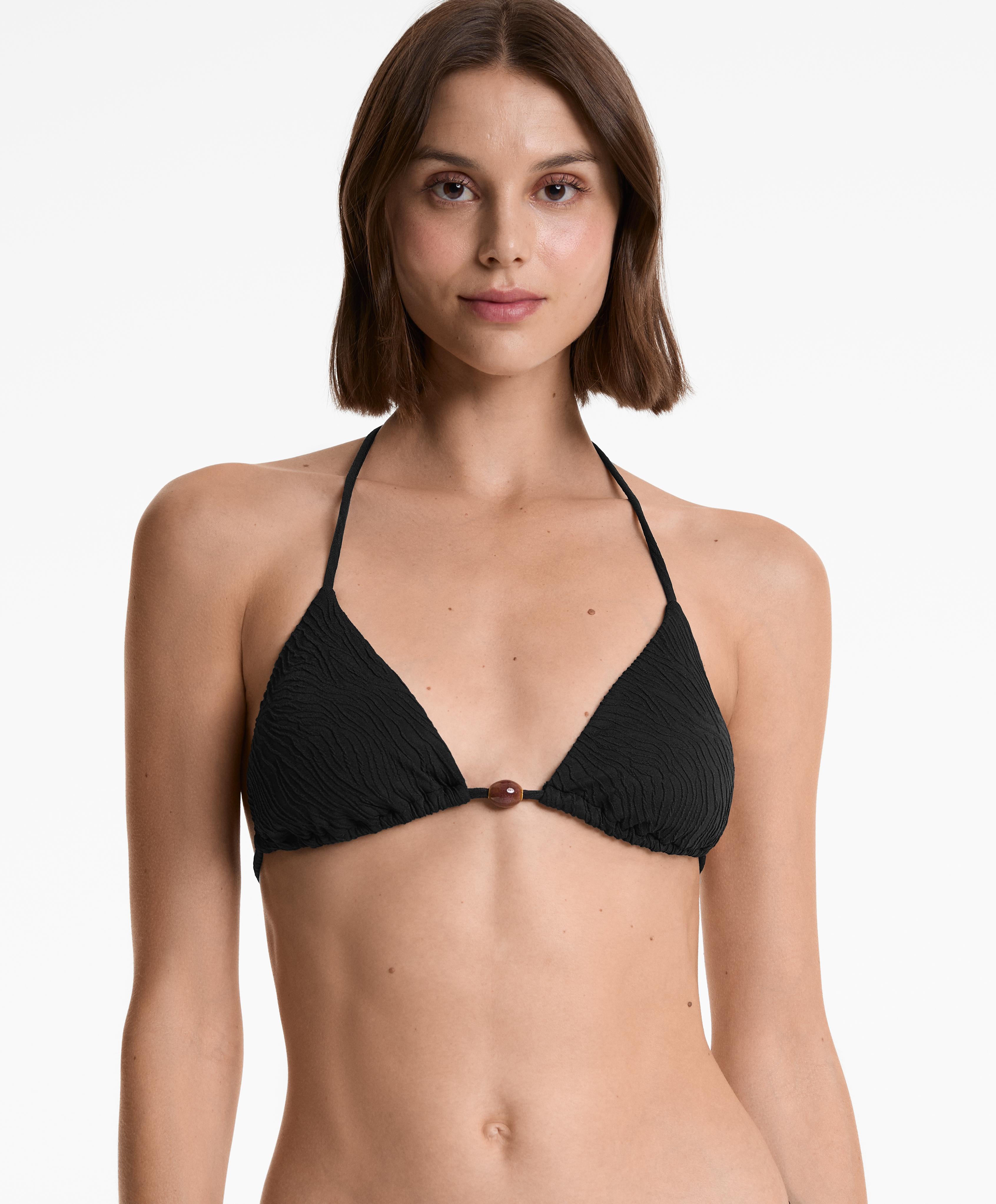 Trouglasti gornji deo kupaćeg kostima sa žakardnim dezenom - Sniženje Trouglasti gornji deo kupaćeg kostima sa žakardnim dezenom - Sniženje