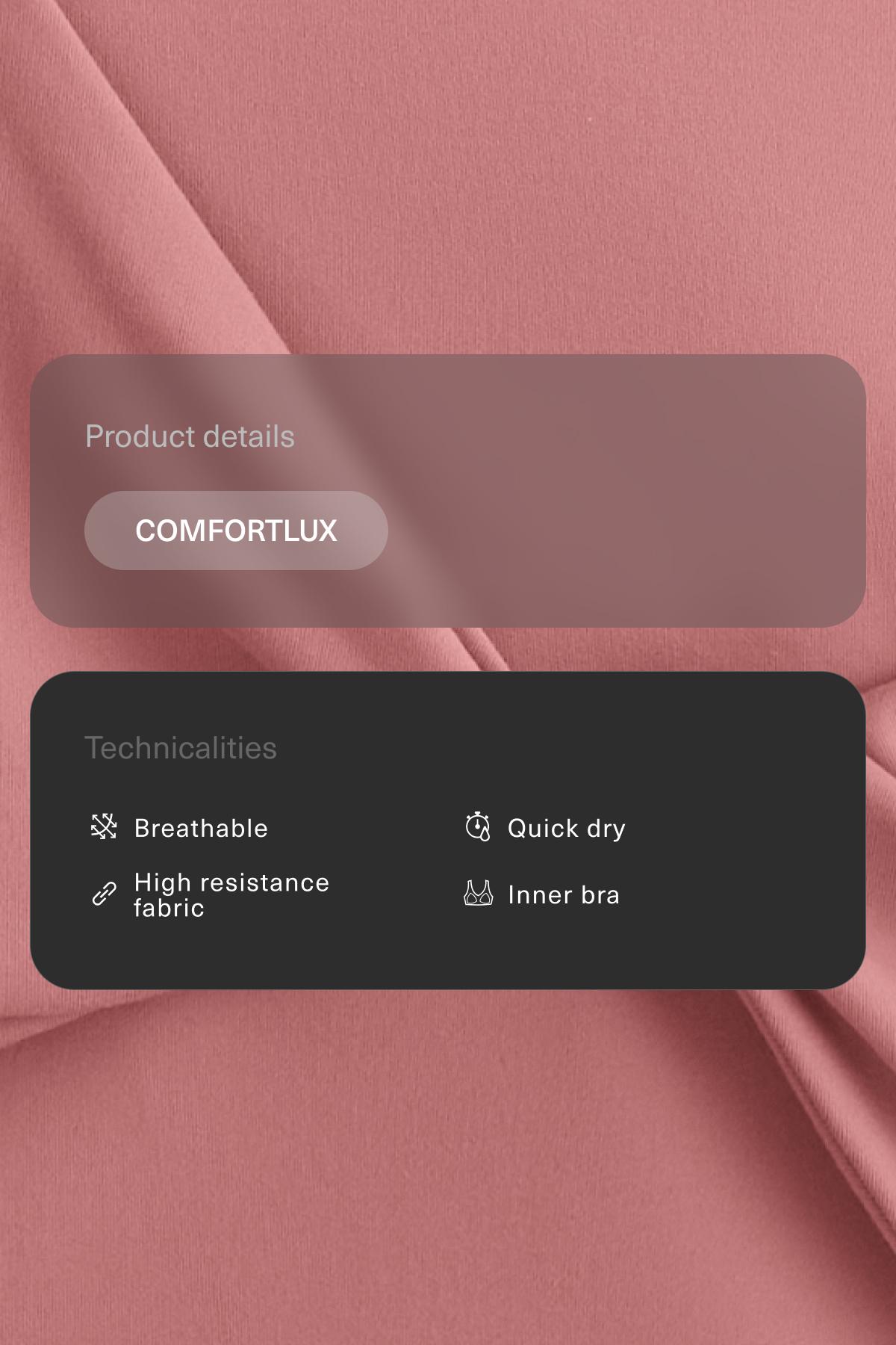 Crossover Comfortlux tank top — PALE PINK