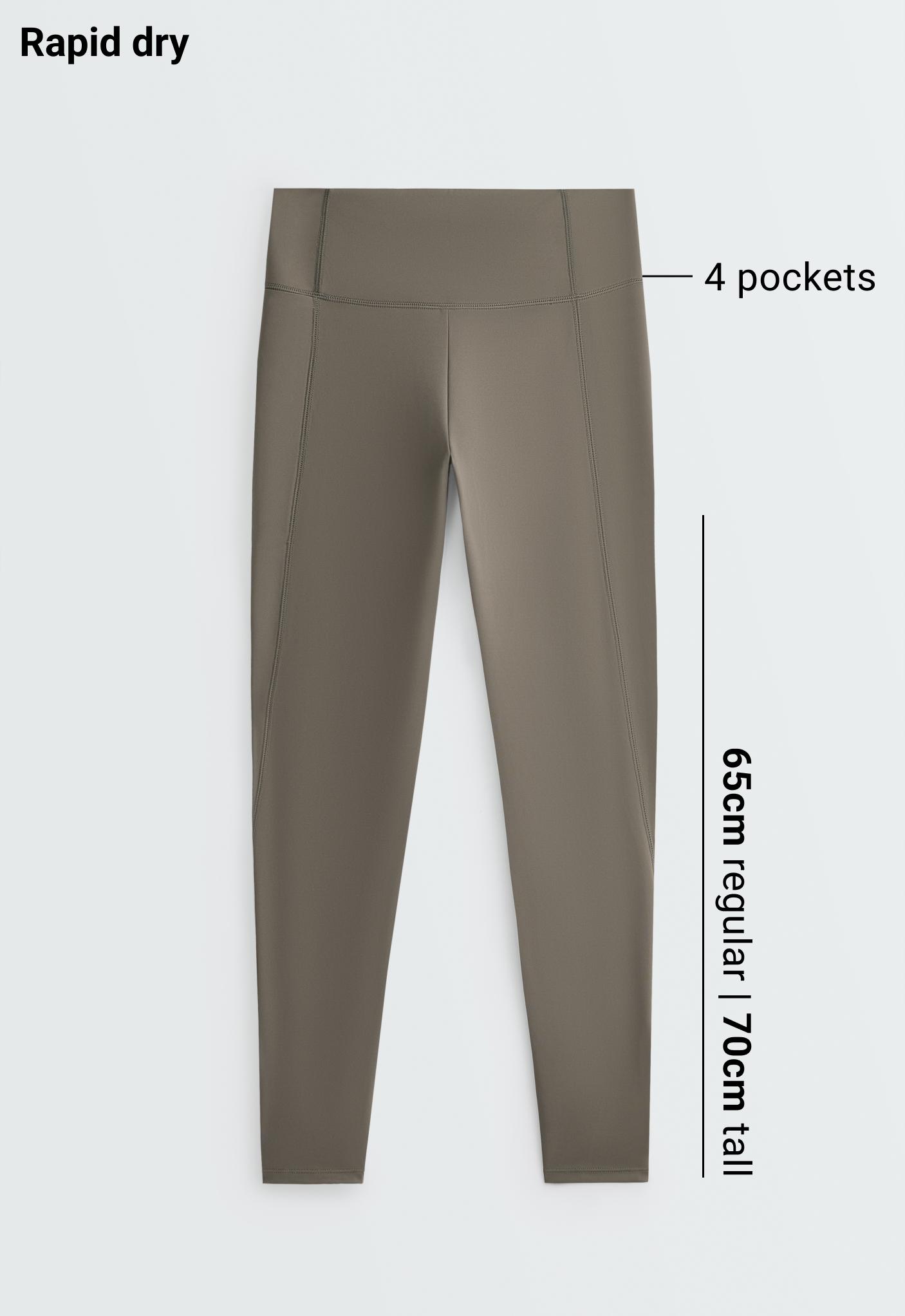 Ankle-length High rise Rapid Dry leggings with pockets Ankle-length High rise Rapid Dry leggings with pockets