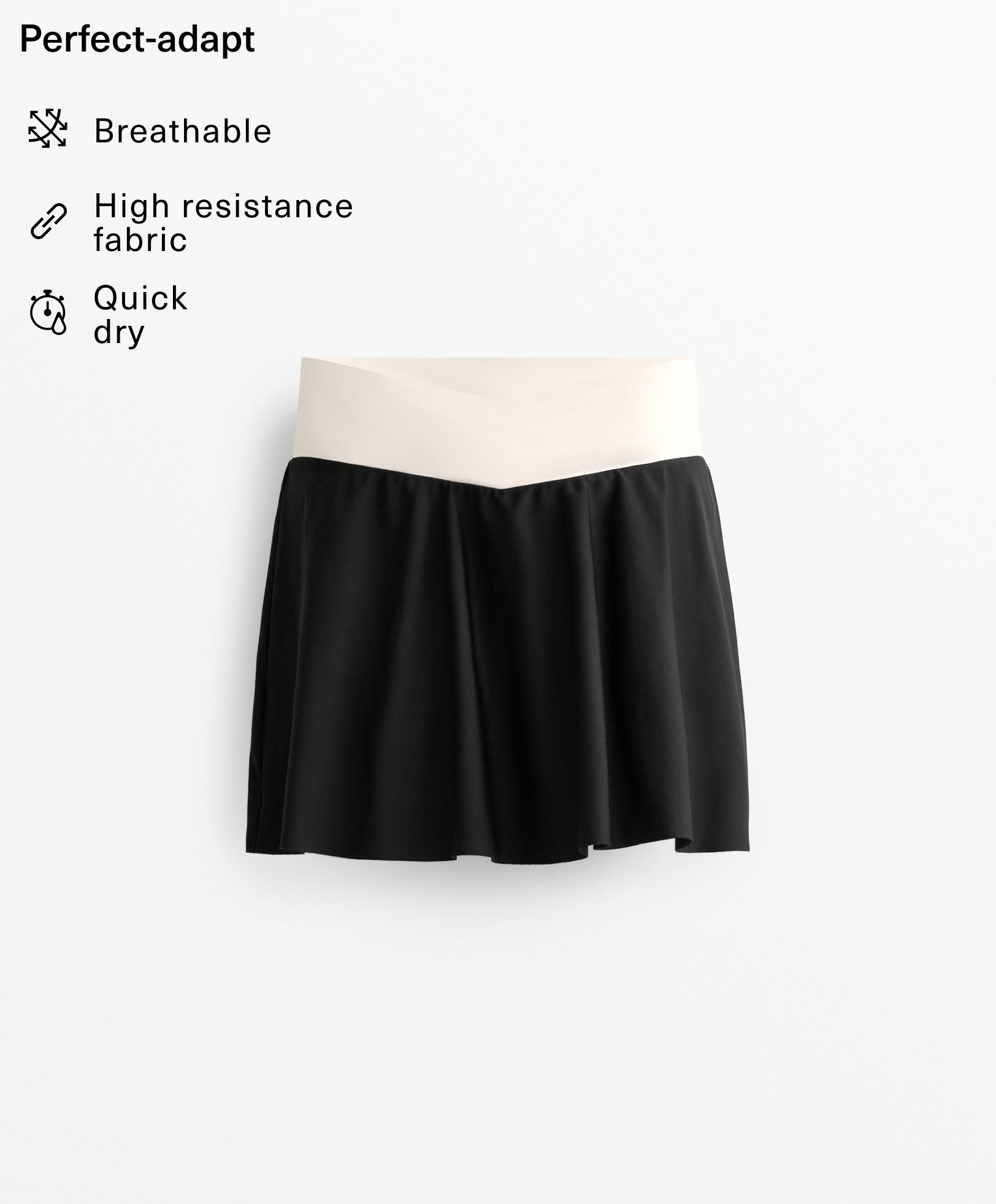 Perfect-Adapt V-cut skirt