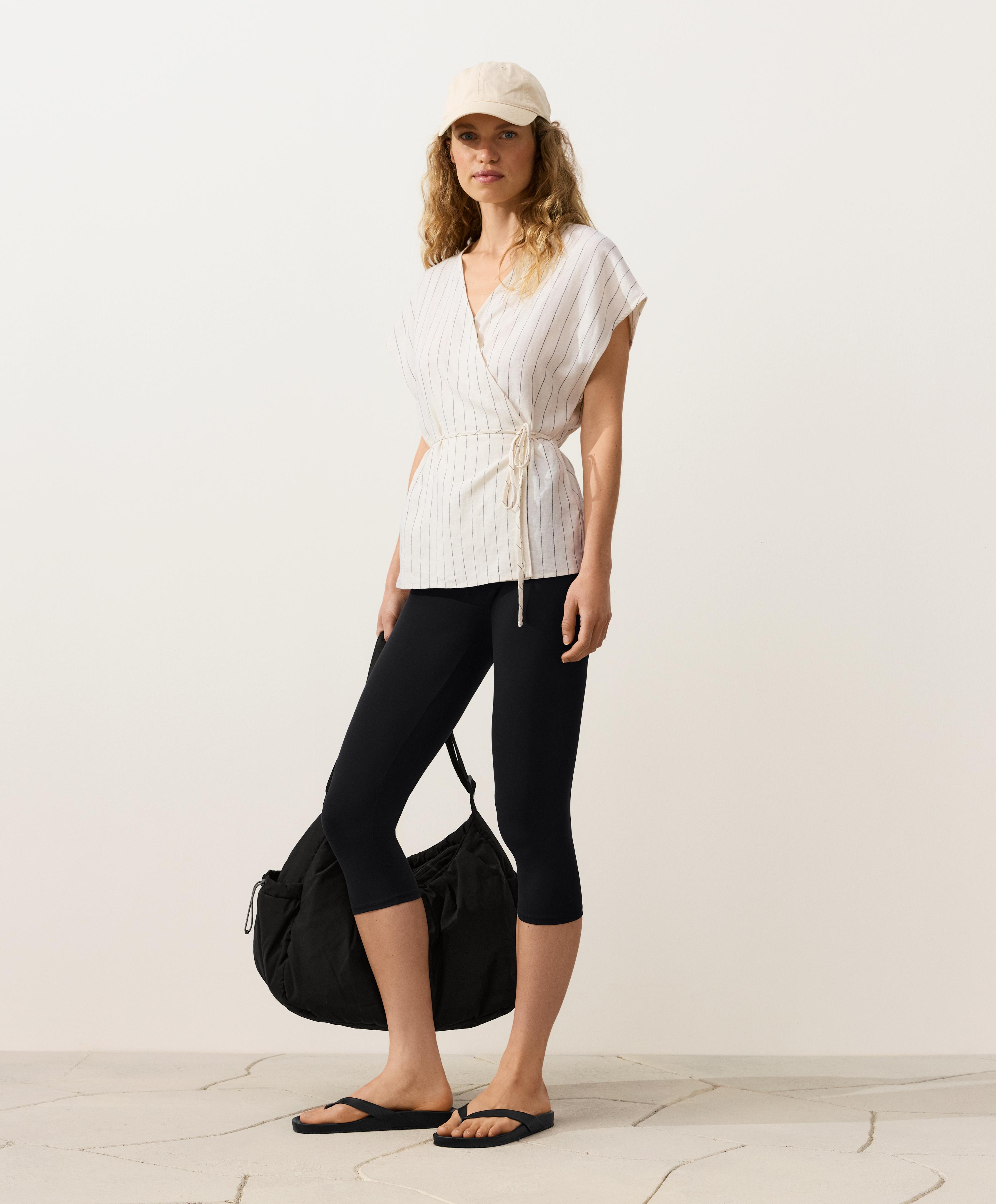 100% linen wrap tie shirt 100% linen wrap tie shirt