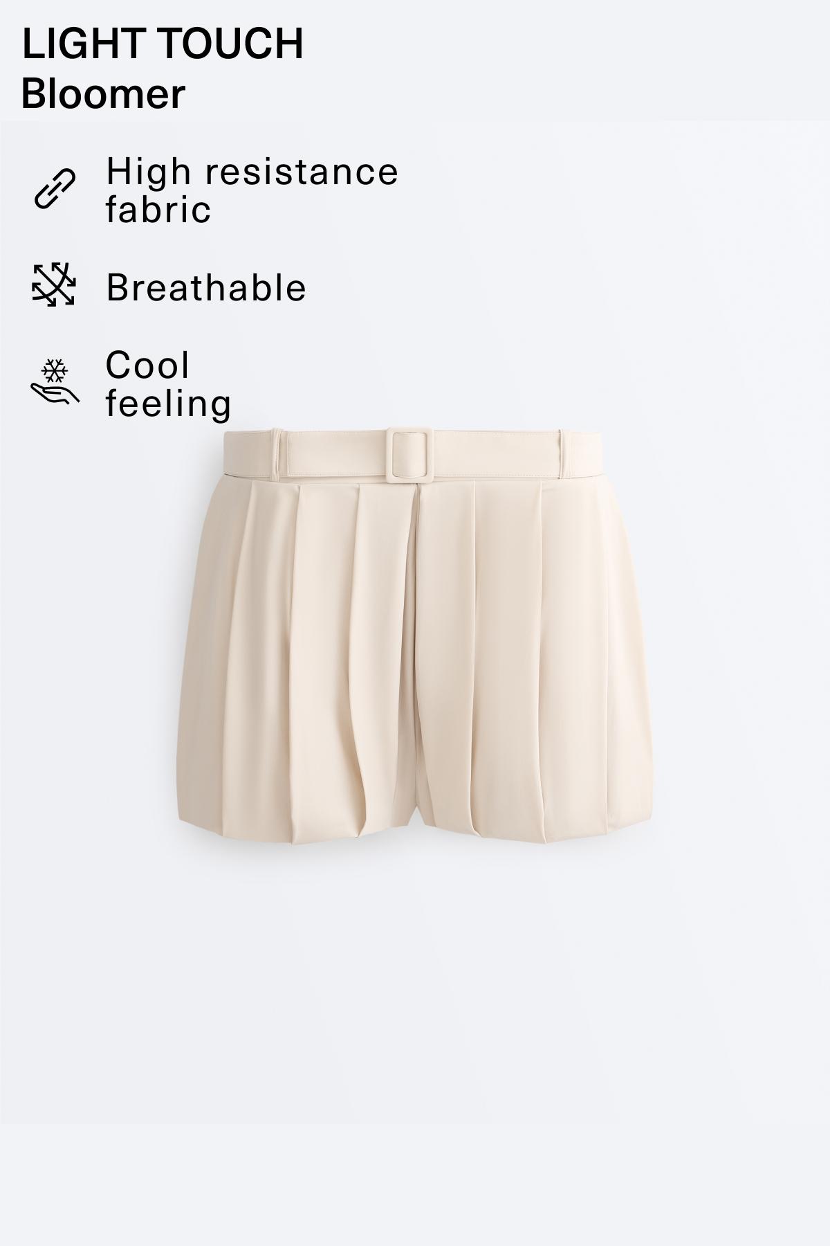 Light Touch bloomer shorts — PALE MINK