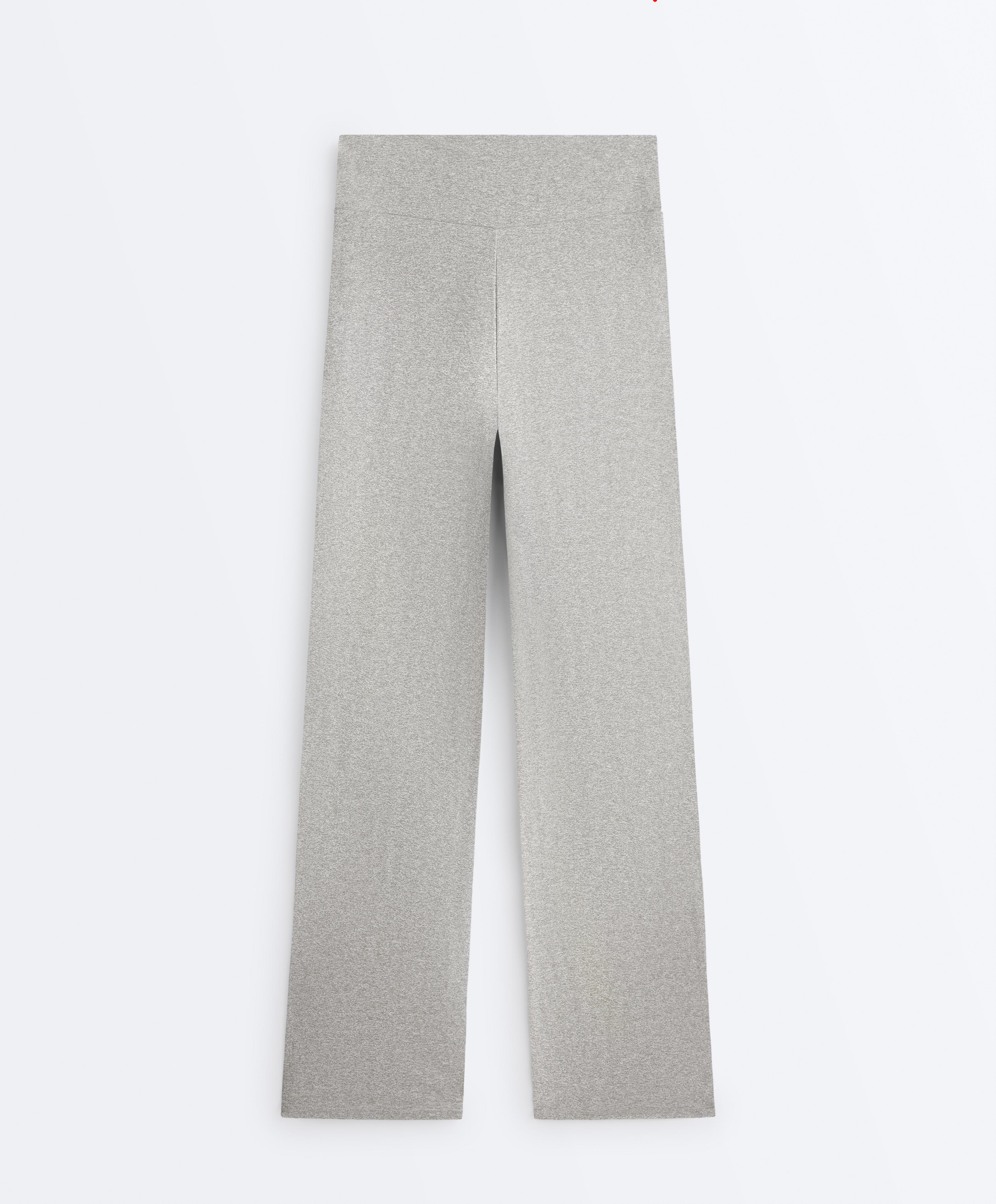 Comfortlux High-Rise-Hose im geraden Schnitt mit Melange-Effekt Comfortlux High-Rise-Hose im geraden Schnitt mit Melange-Effekt