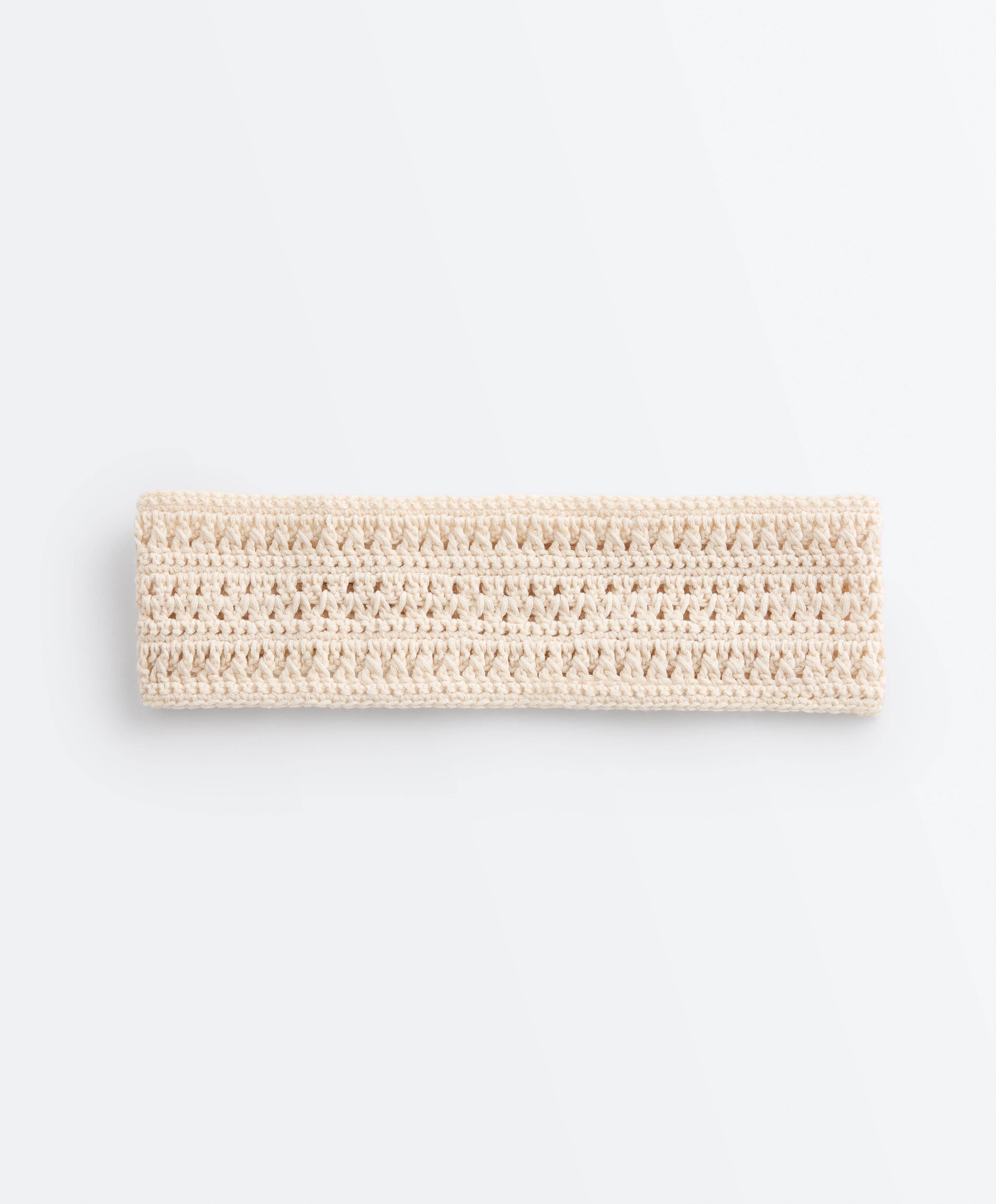 Cinta para el pelo deportiva crochet