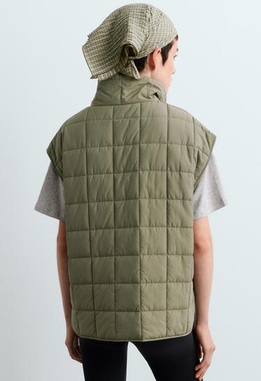 FELLEX® AEROGEL boxy padded gilet — DARK KHAKI 6