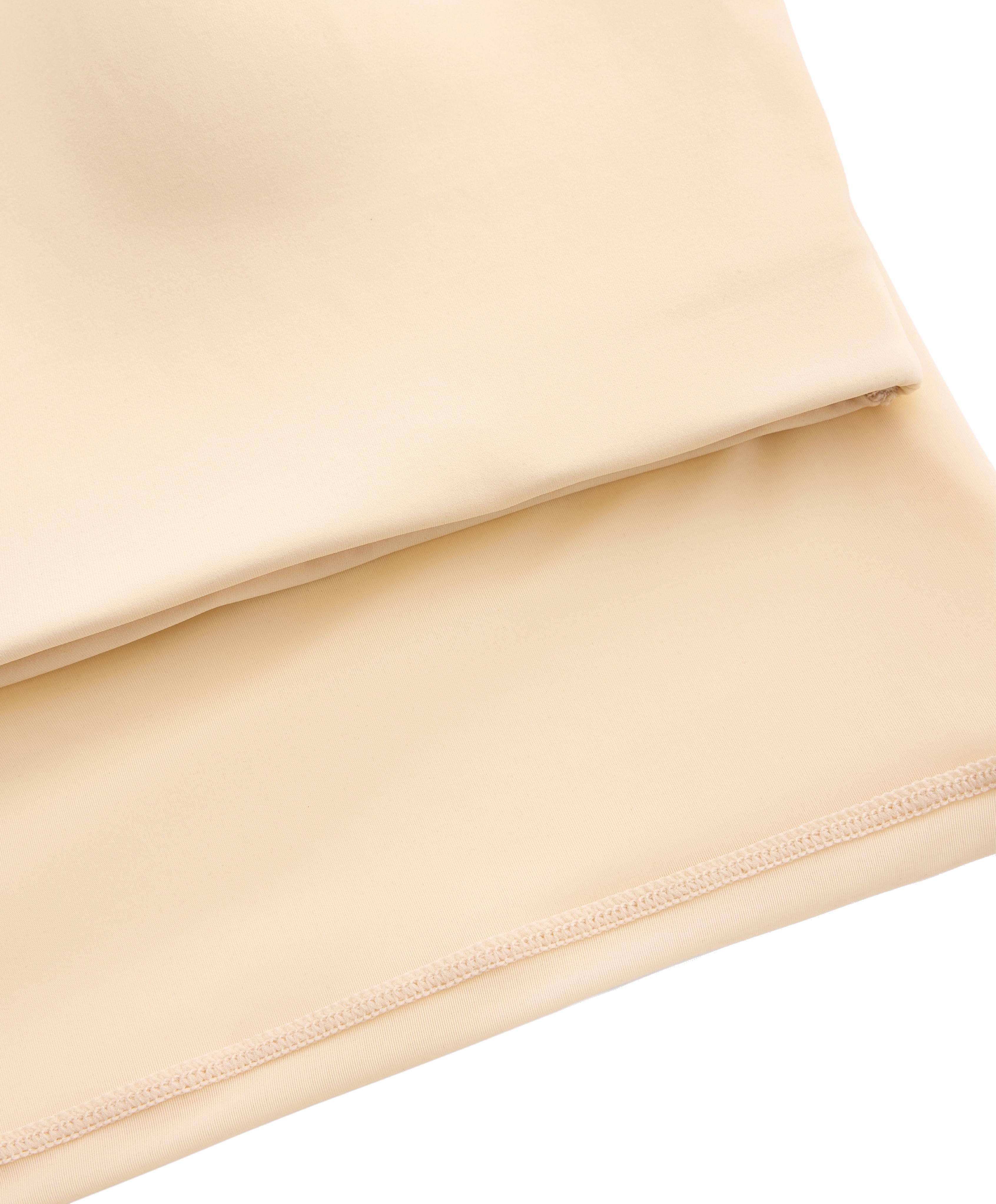 Short-sleeved sheer tank top — VANILLA