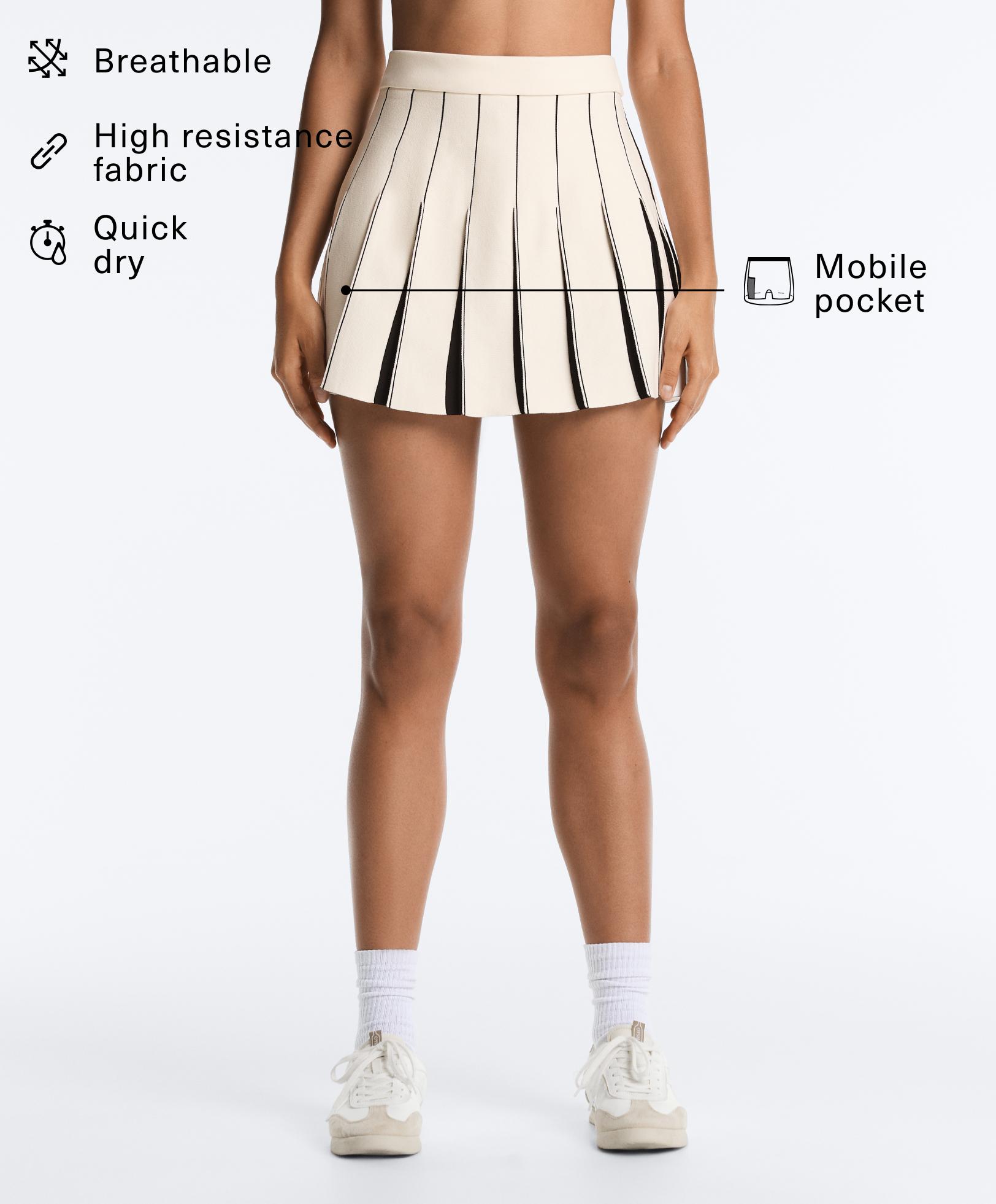 Jupe courte high rise pleats seamless Jupe courte high rise pleats seamless