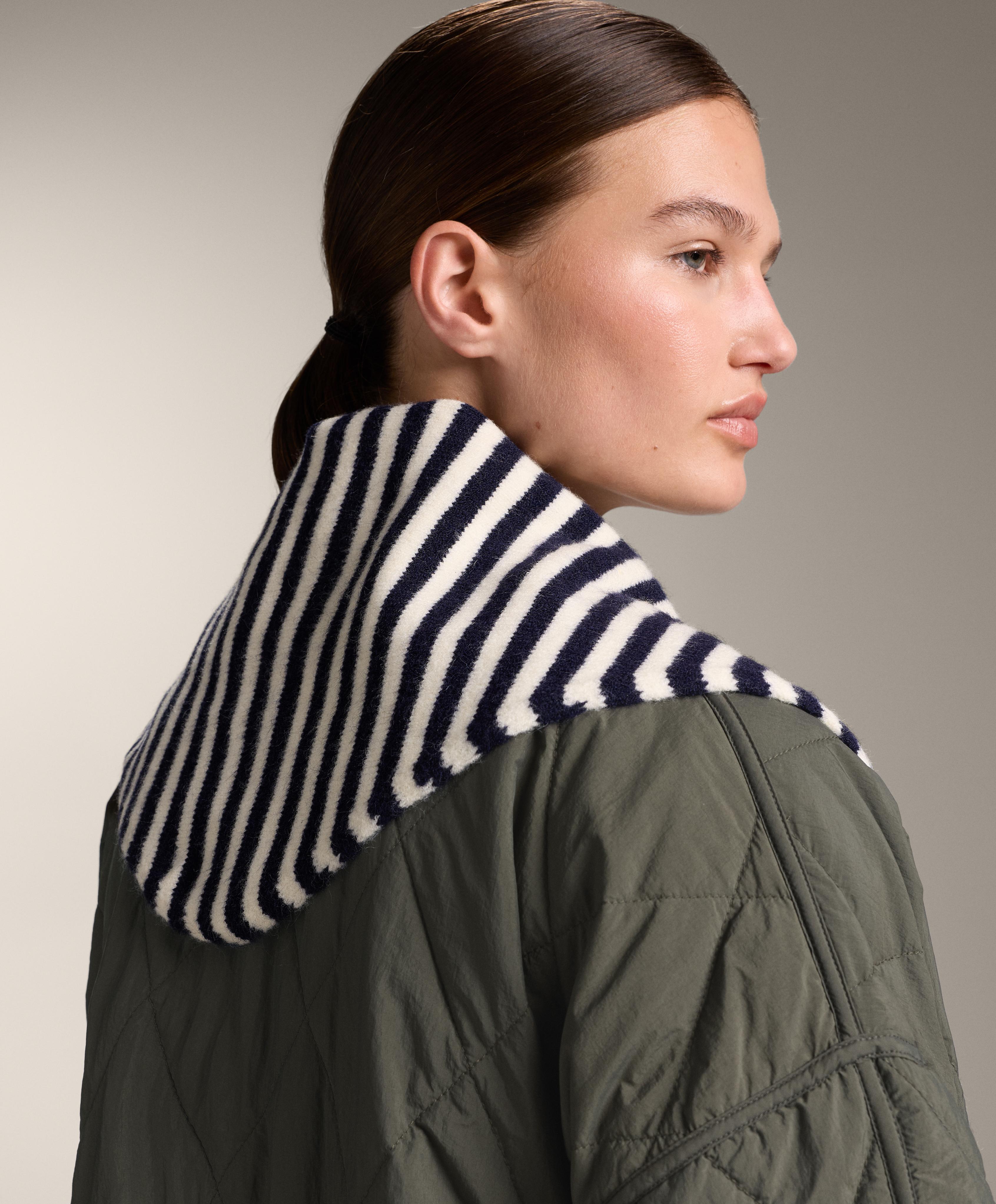 Striped knit bandana