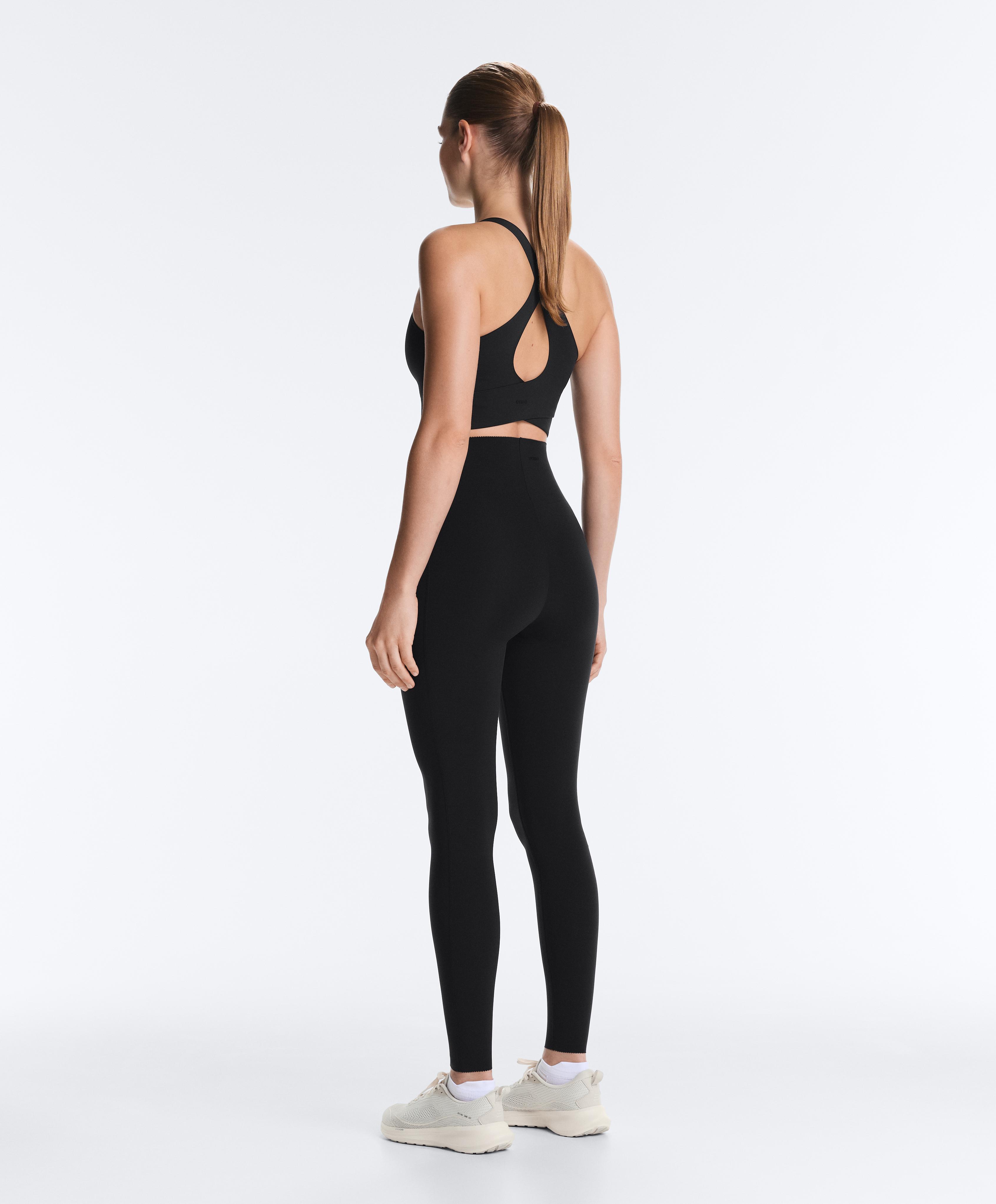 Light Touch crossover back tank top — BLACK