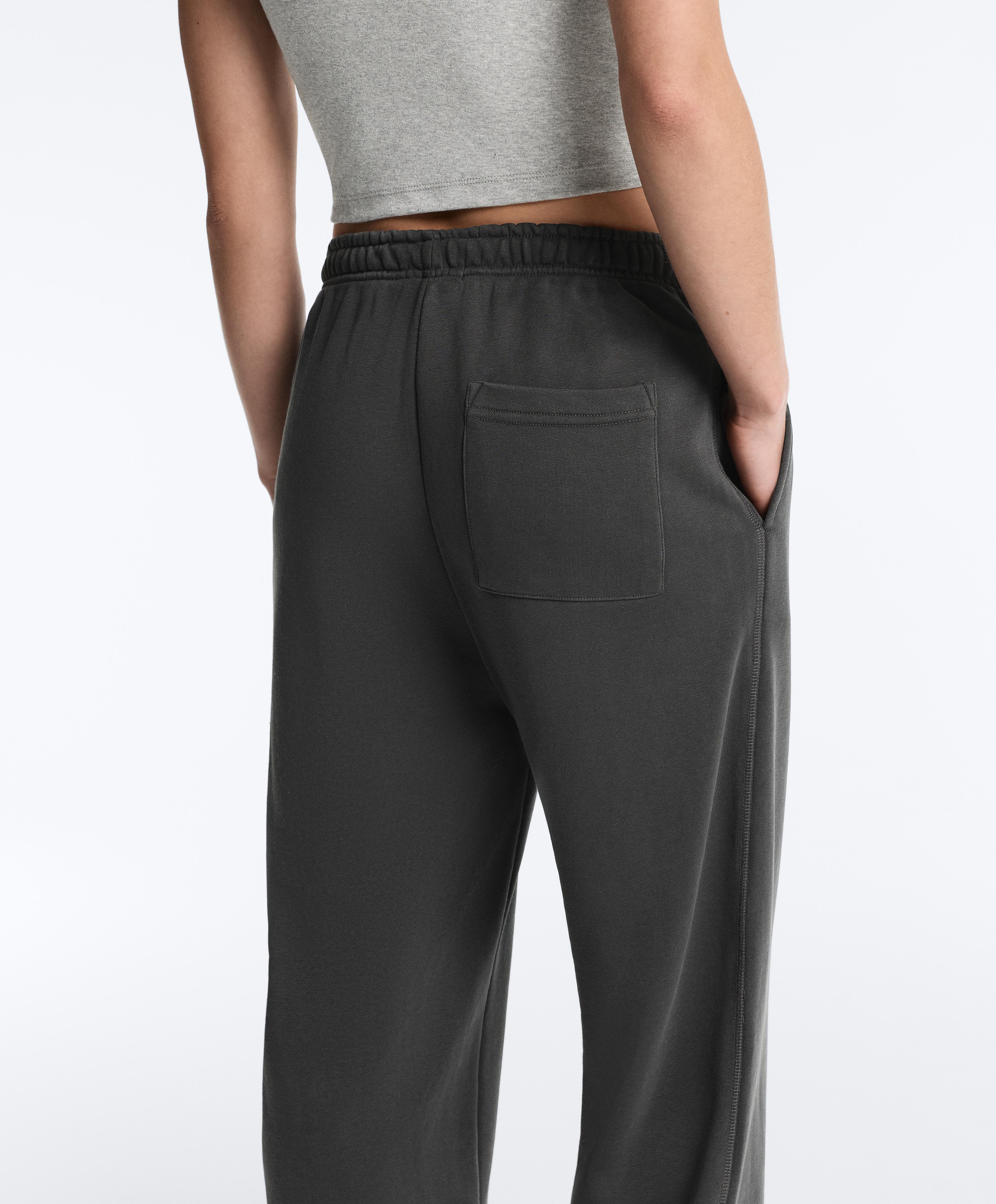 Cotton blend joggers — DARK ANTHRACITE