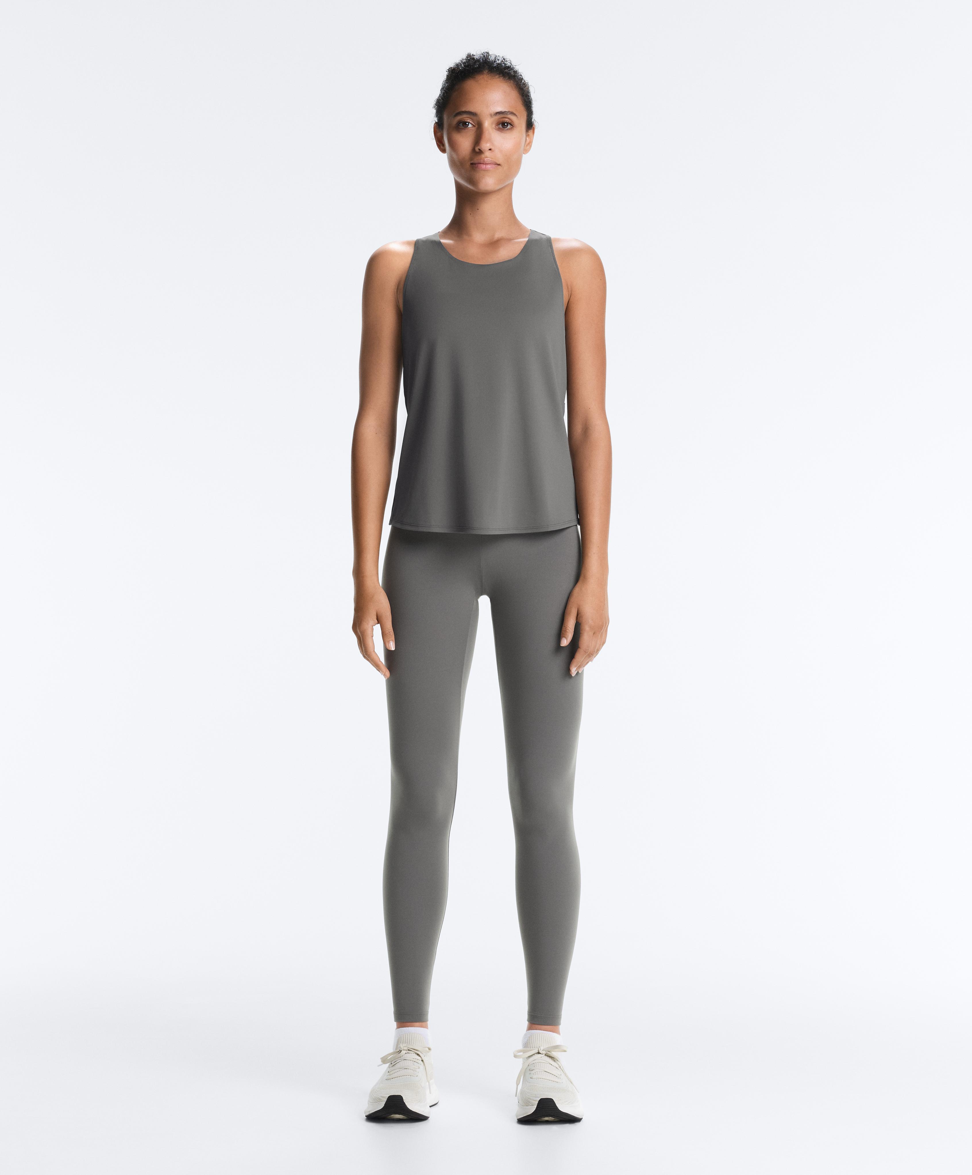 Comfortlux cross-back T-shirt — MID GREY