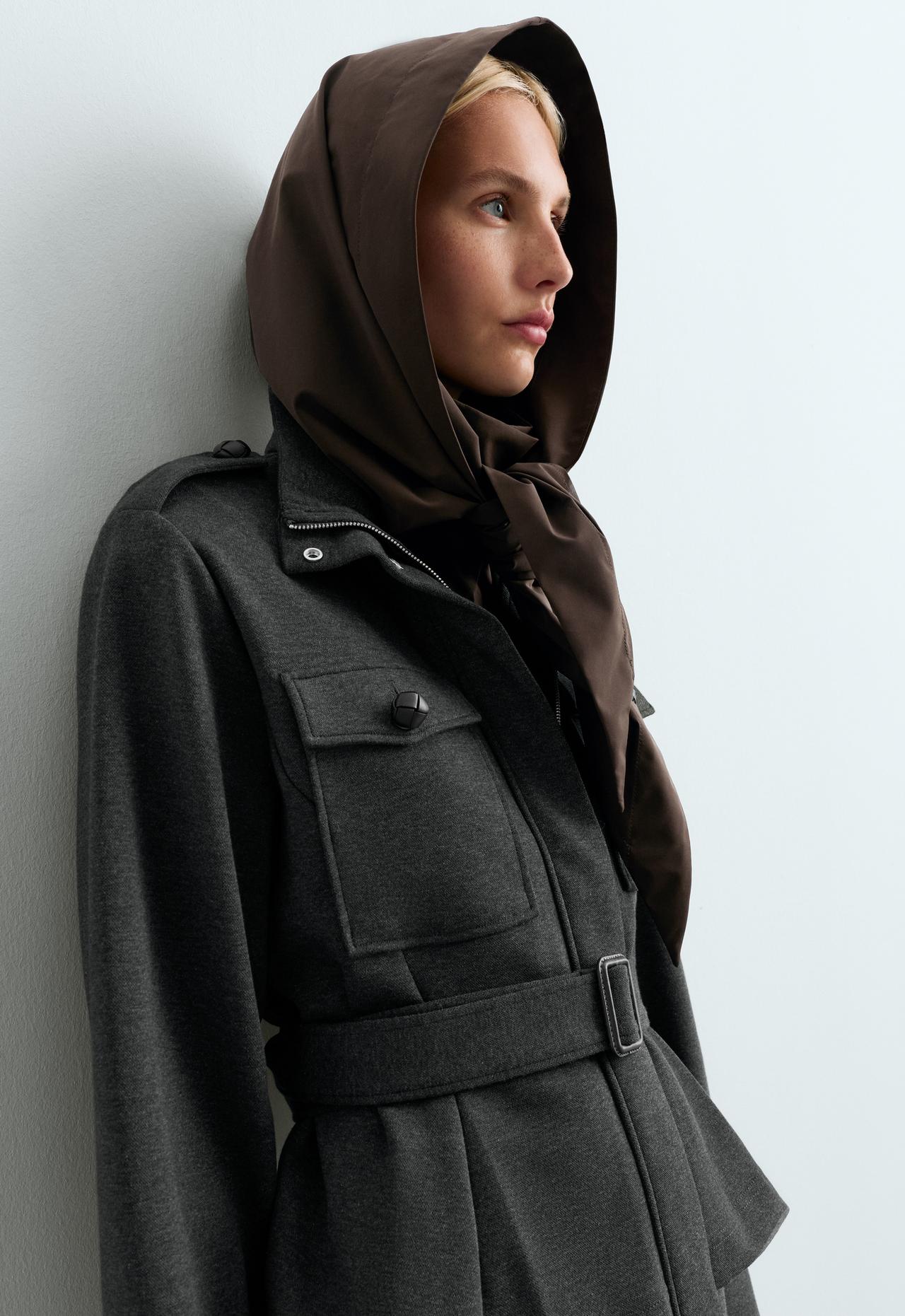 10K waterproof hood — BROWN