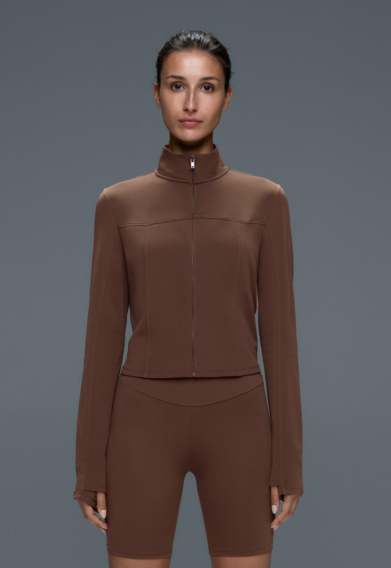 Light warm boxy technical jacket — COCOA