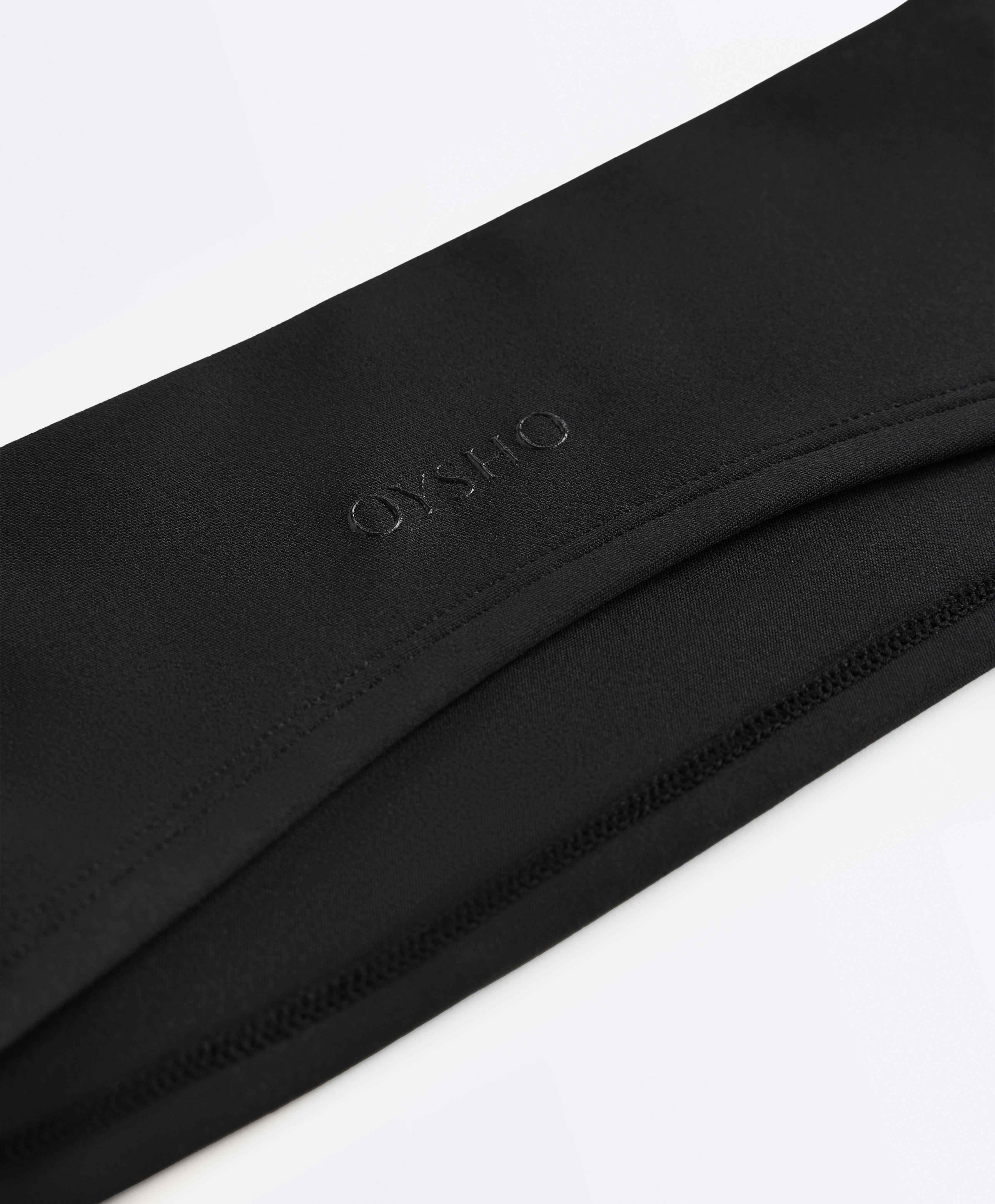 9 cm sports headband — BLACK
