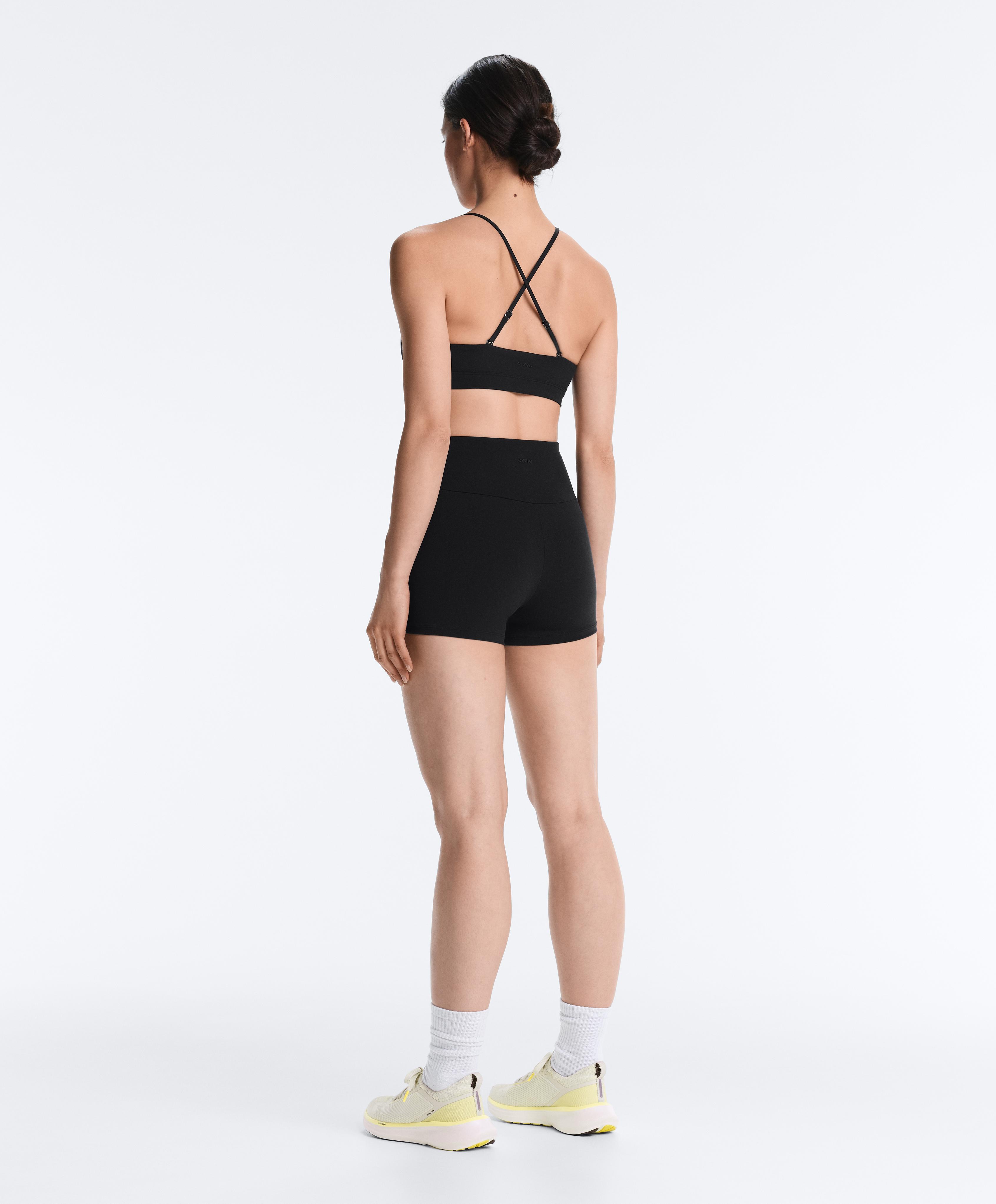 Comfortlux high-rise 5cm hot pants — BLACK