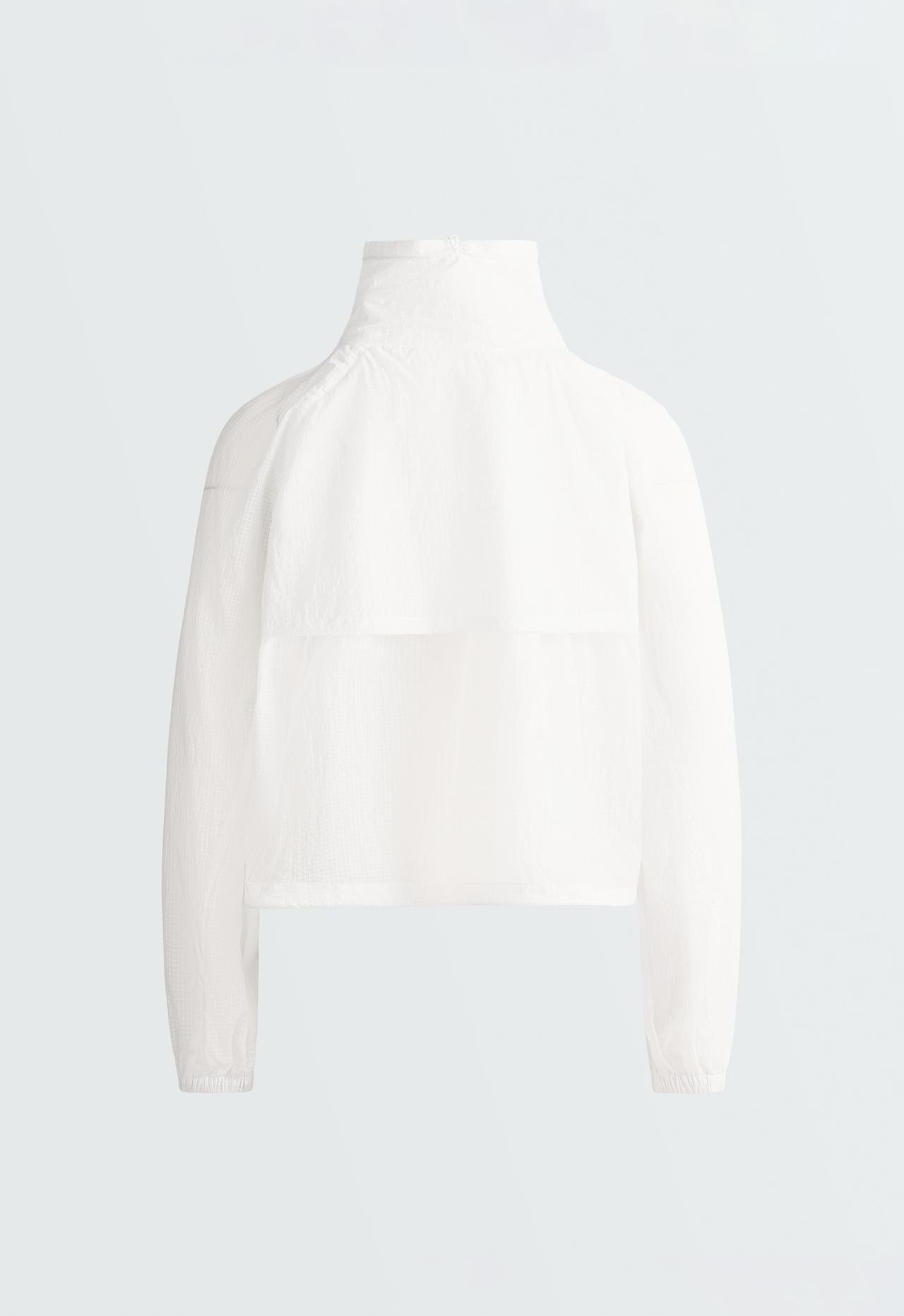 Check track jacket — WHITE