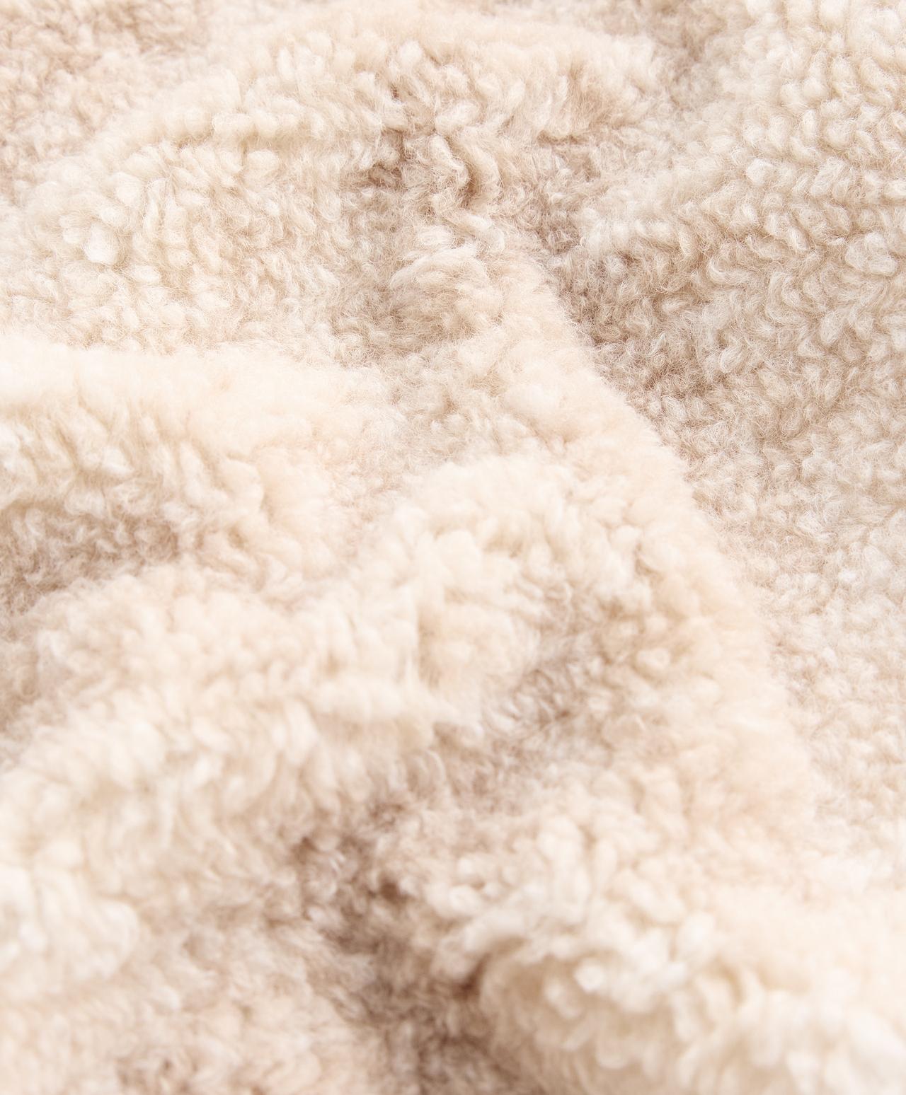 Tie-dye faux-shearling jacket — CREAM