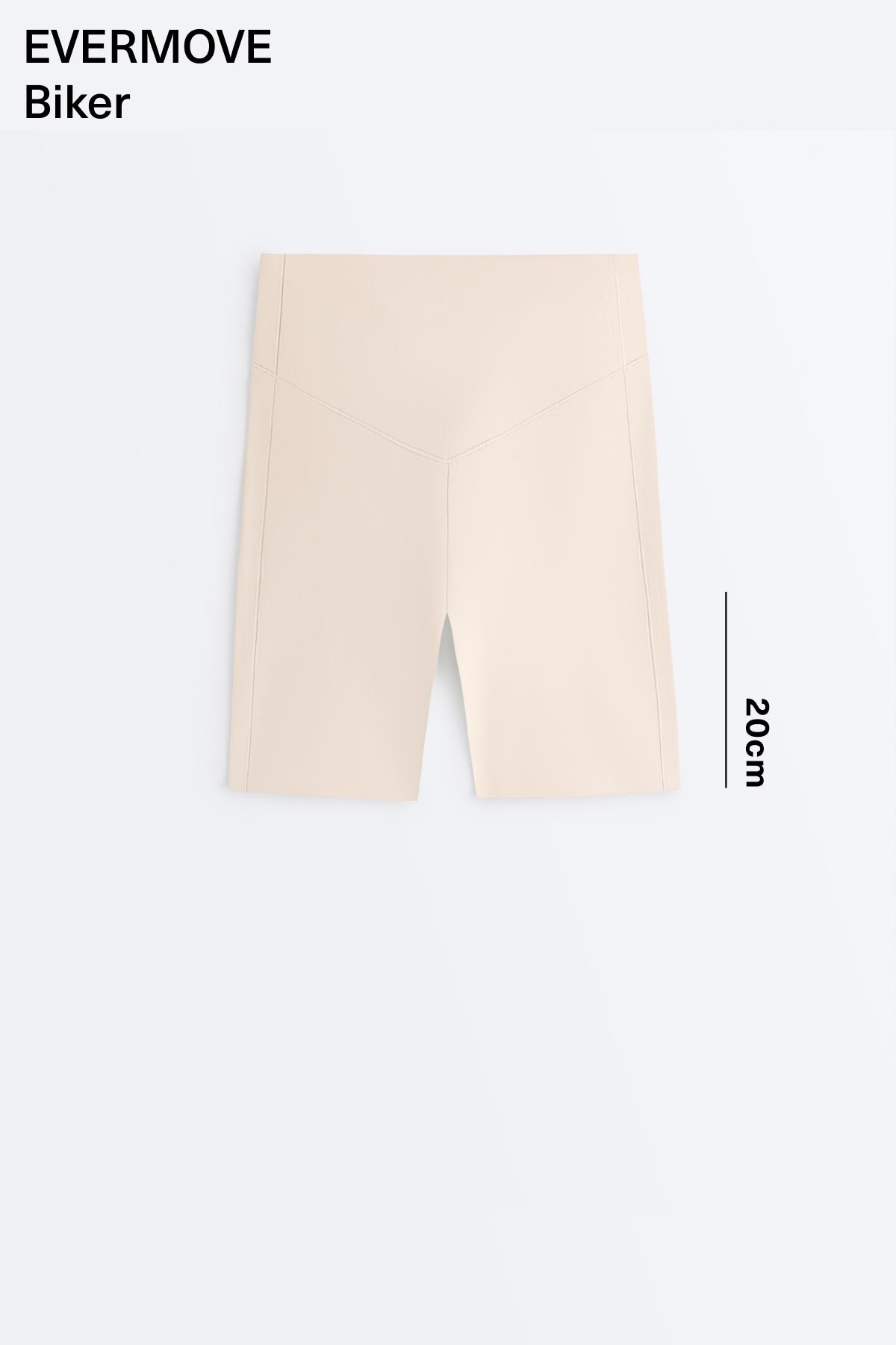 Evermove high-rise 20cm cycle leggings — PALE MINK