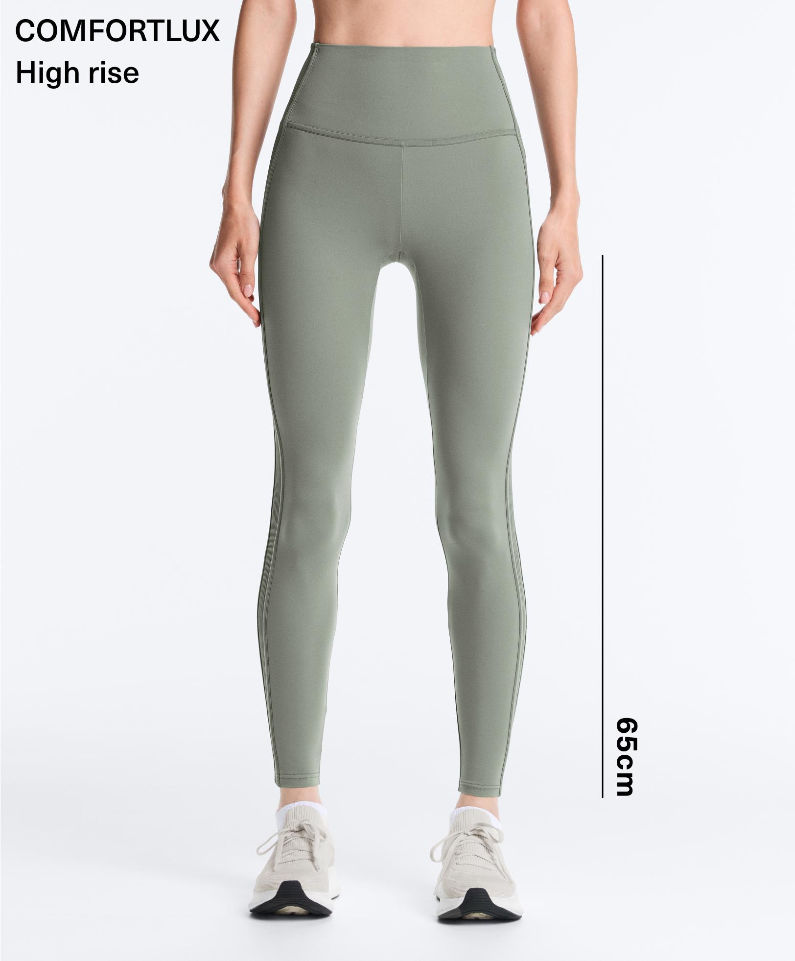 Comfortlux high rise rib ankle-length leggings Comfortlux high rise rib ankle-length leggings