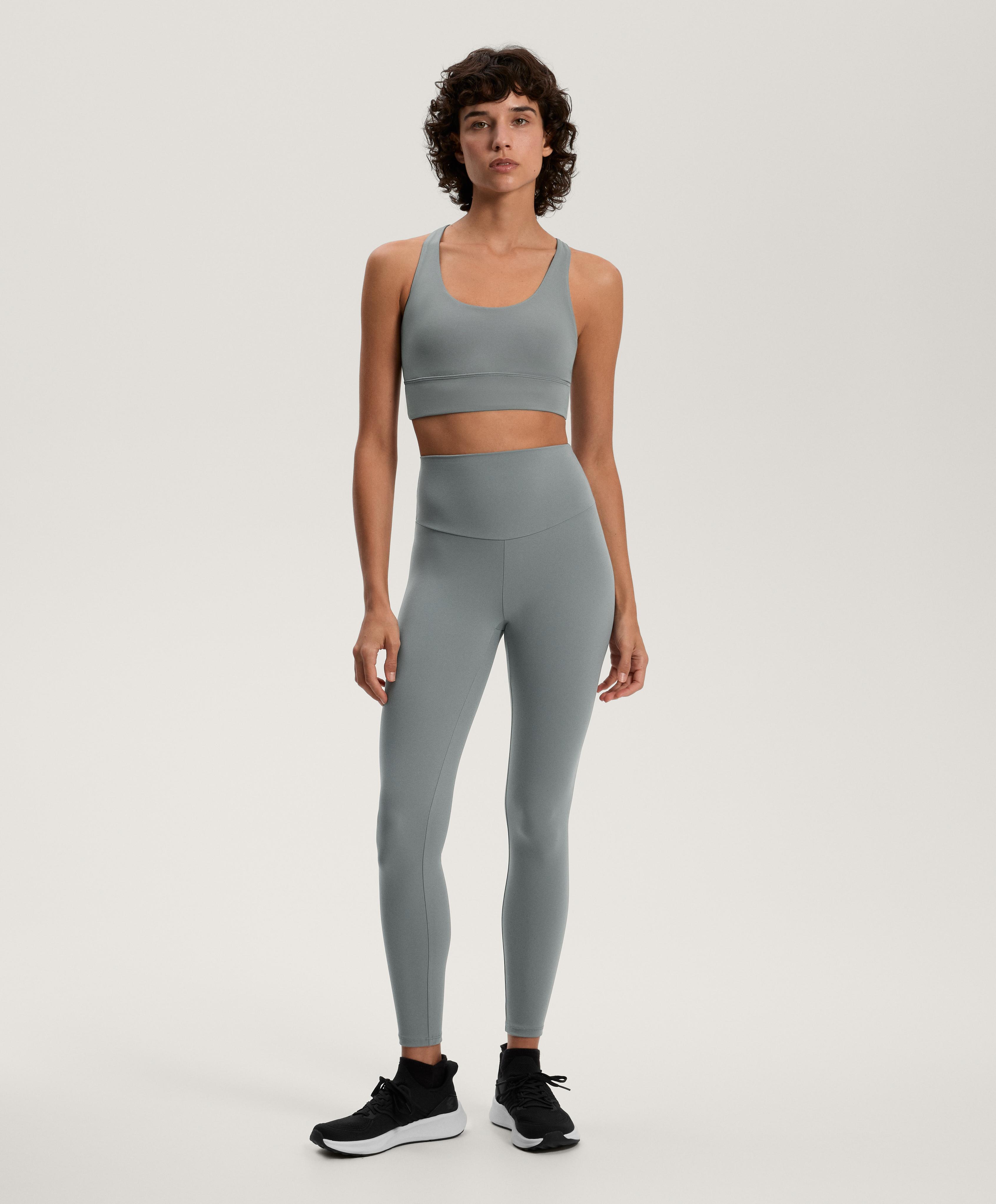 Medium-support Comfortlux sports bra with cups — STEEL BLUE