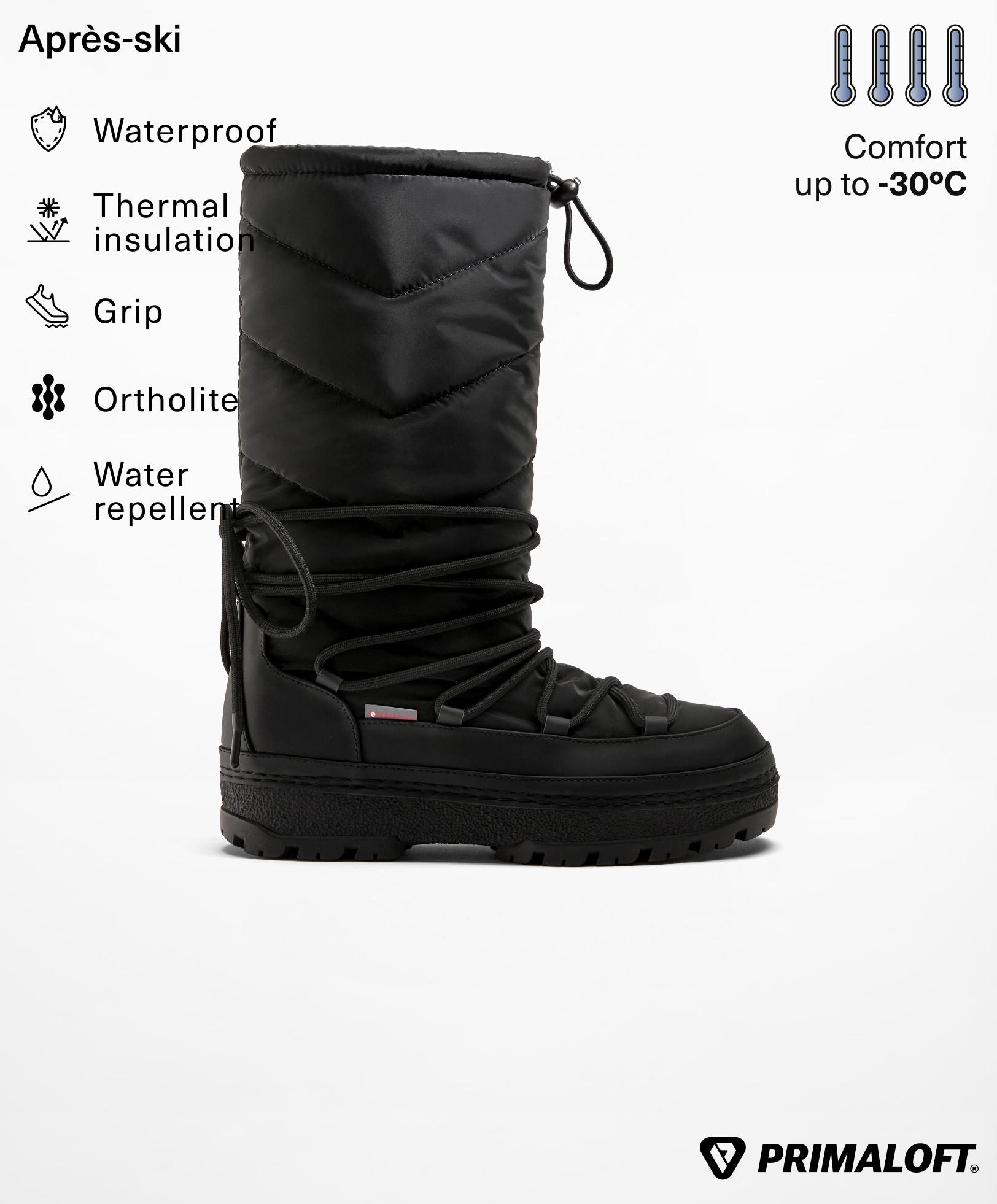 Primaloft® waterproof high-top après-ski boots