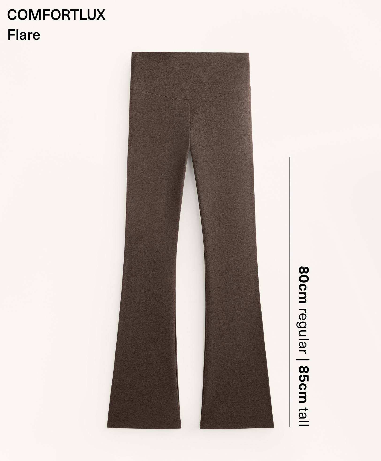 Comfortlux high rise flare broek