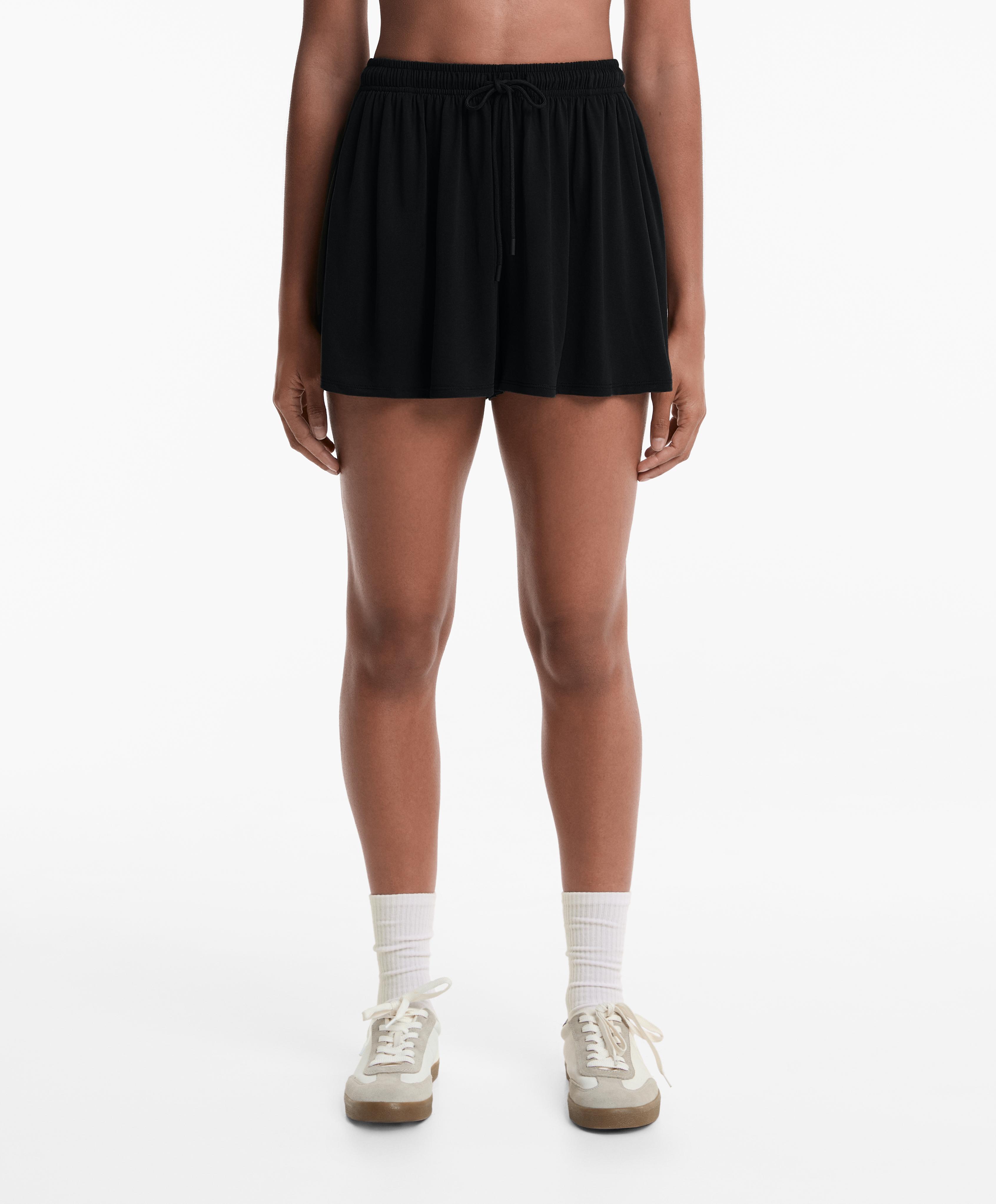 Floaty wide-leg shorts with modal Floaty wide-leg shorts with modal
