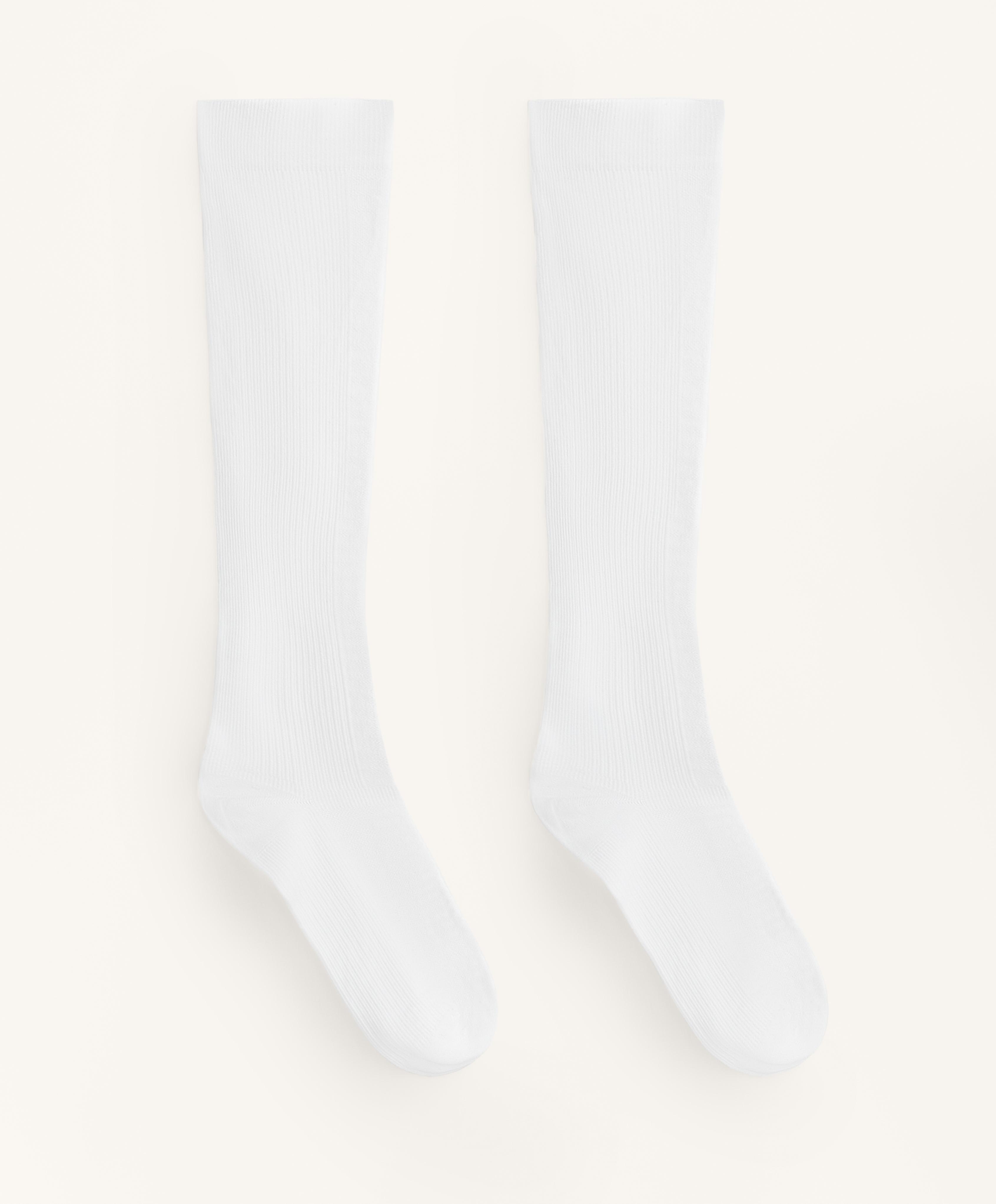 Long polyamide blend sports socks