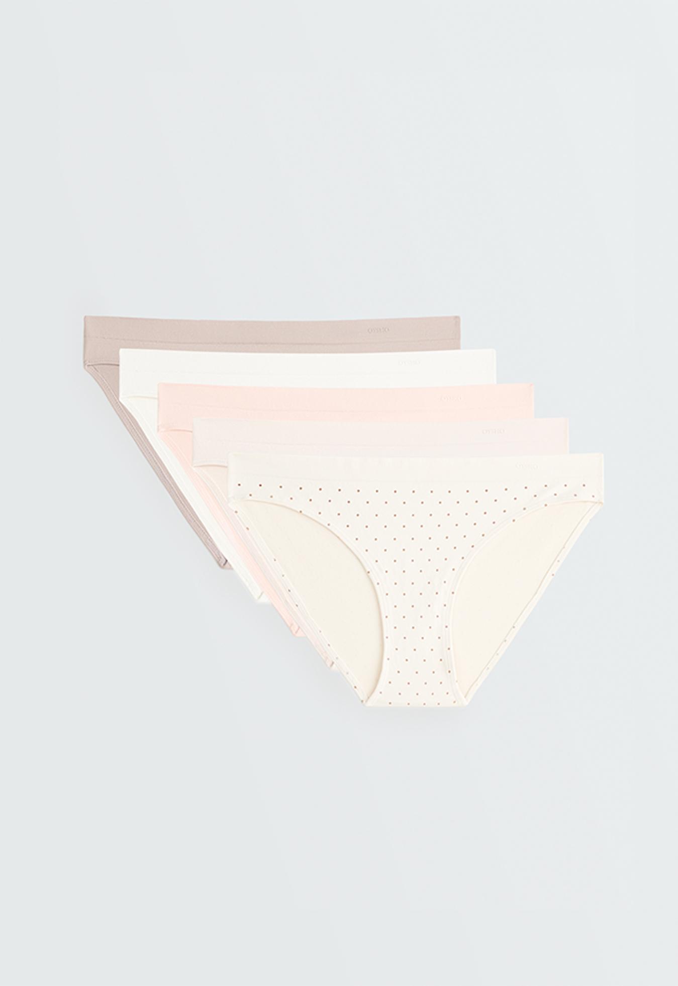 5 seamless soft-touch classic briefs — MINK