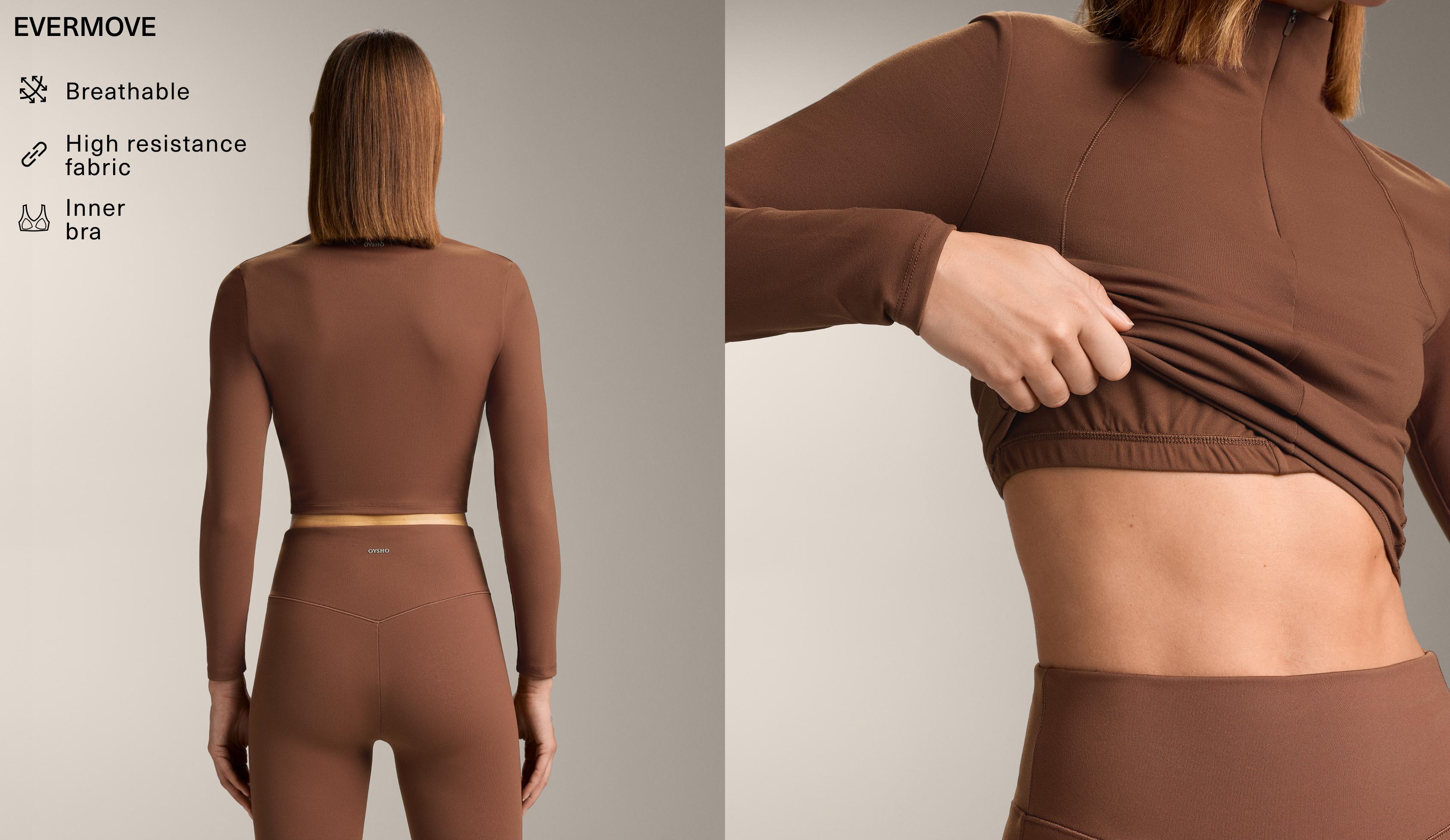 تانك توب Evermove بأكمام طويلة تانك توب Evermove بأكمام طويلة