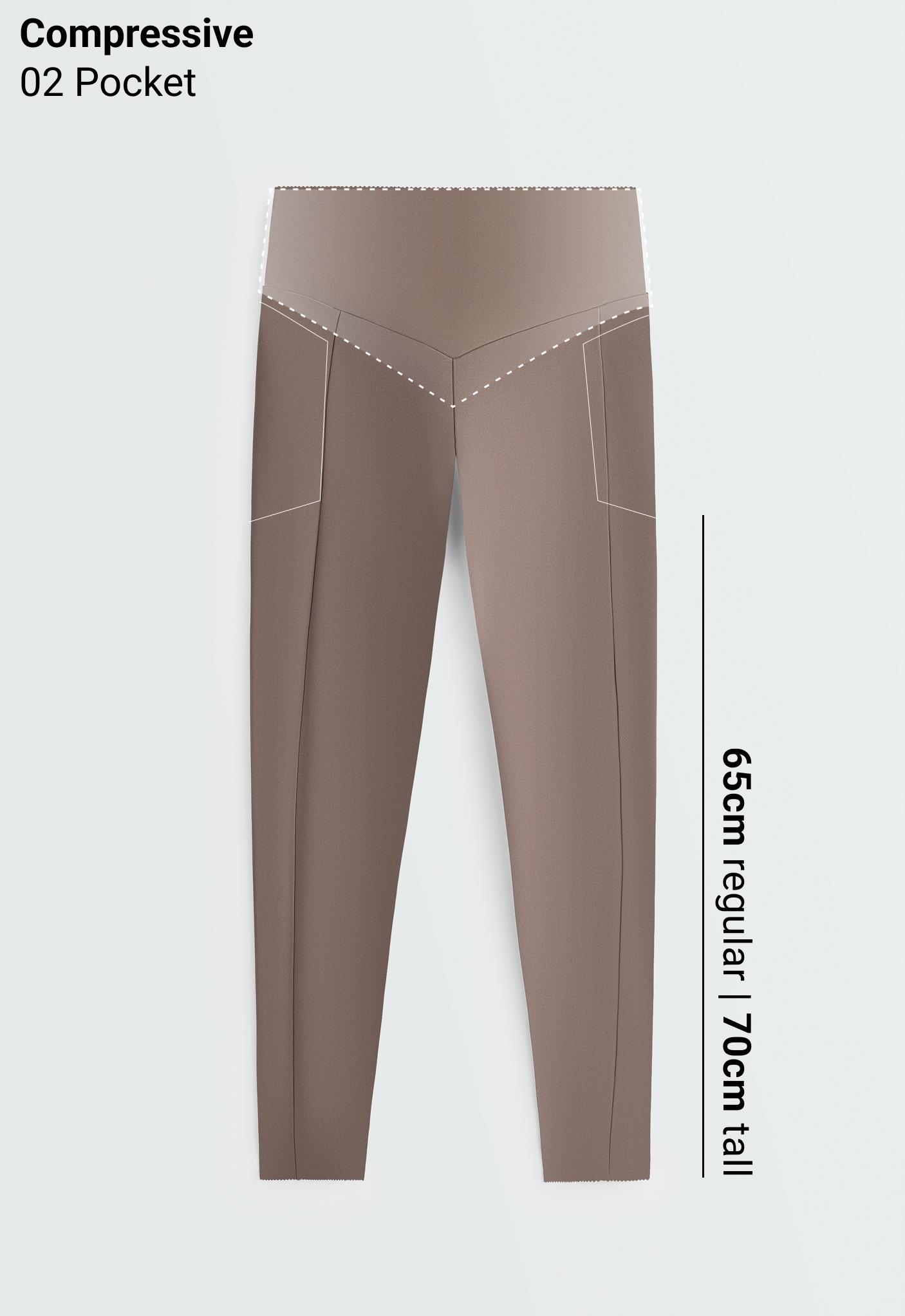 Pantaloni legging până la gleznă high rise Compressive pocket Pantaloni legging până la gleznă high rise Compressive pocket