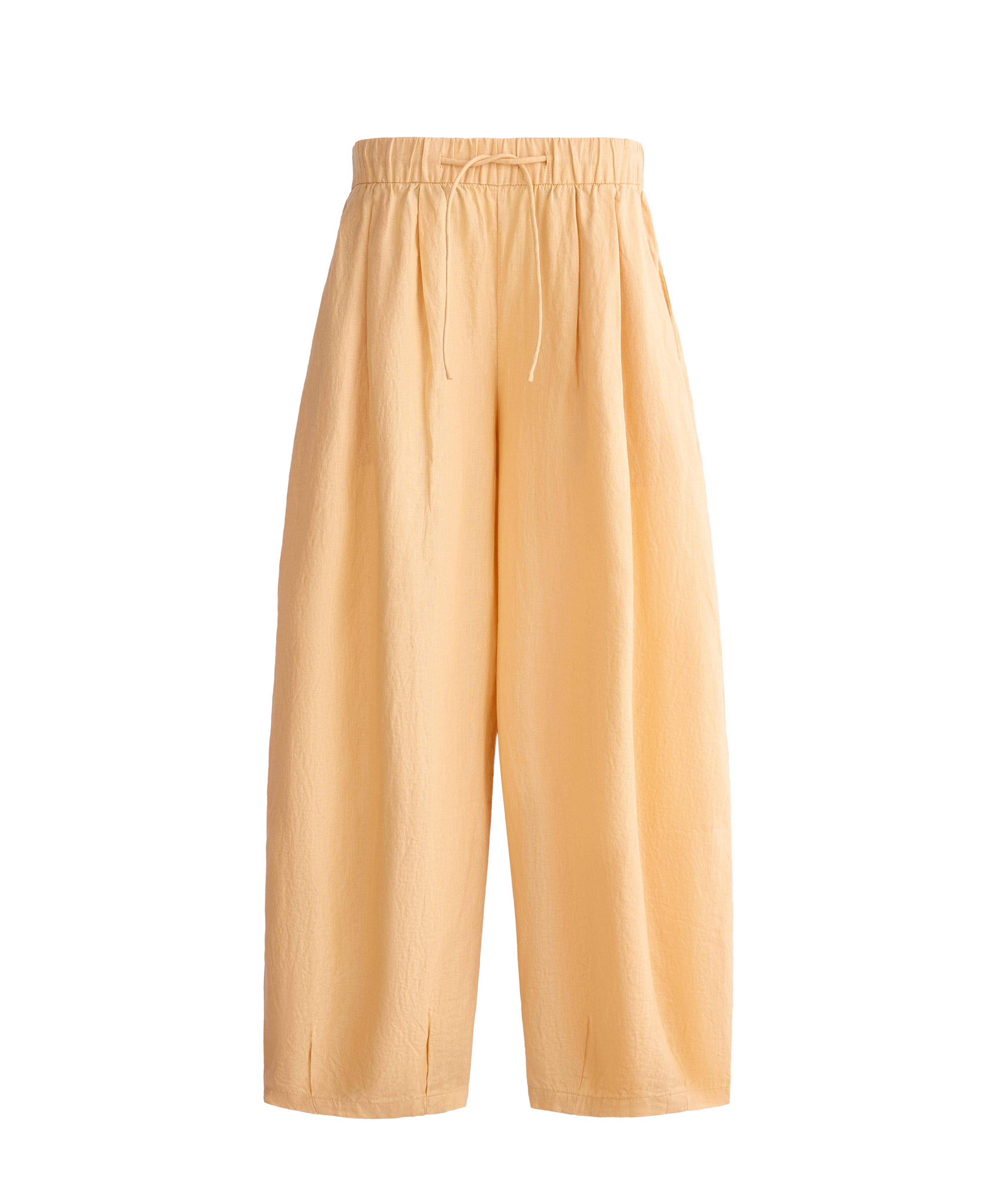Oysho %100 Keten Balloon Pantolon görsel 4