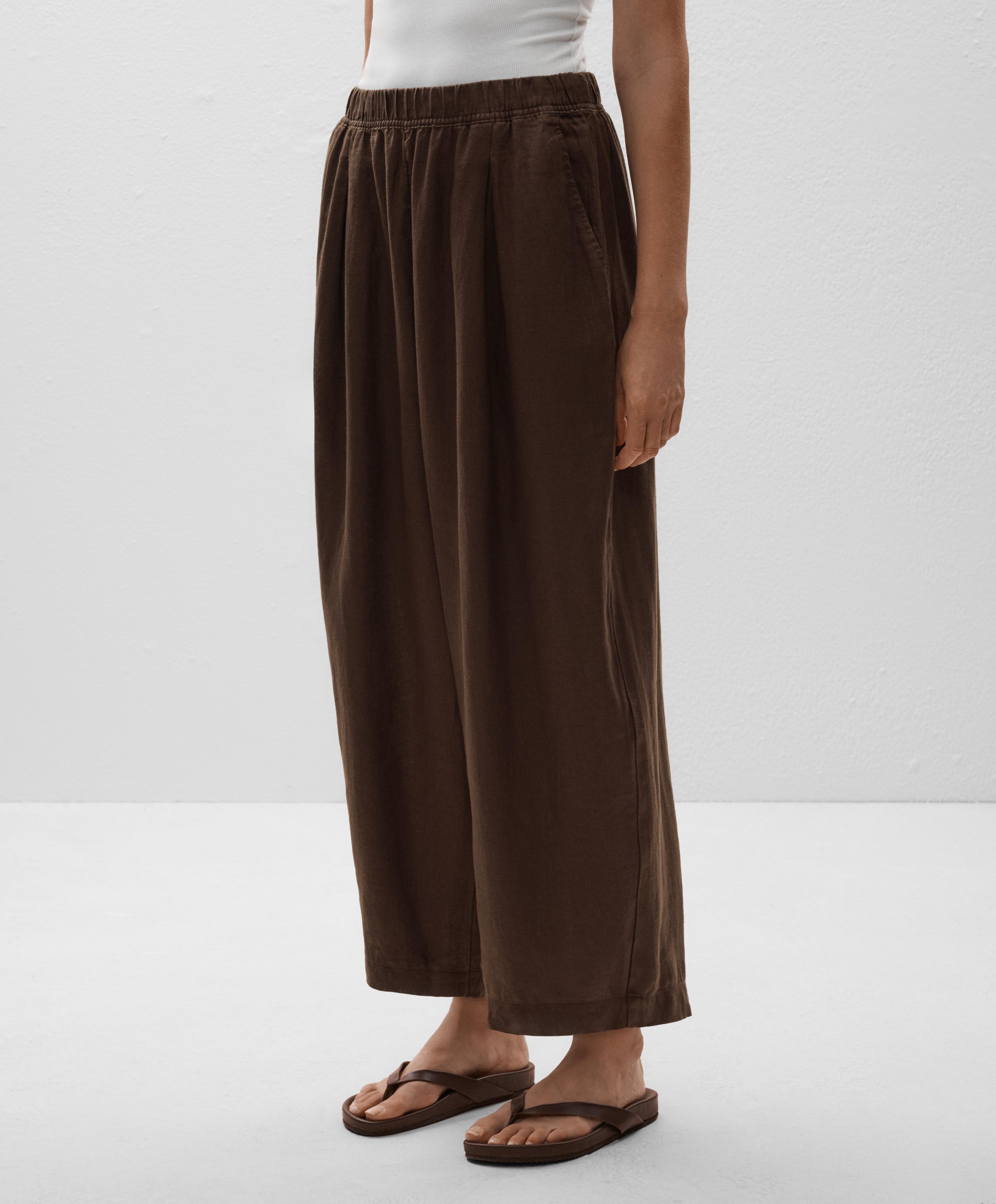100% Linen Crop Balloon Trousers 100% Linen Crop Balloon Trousers