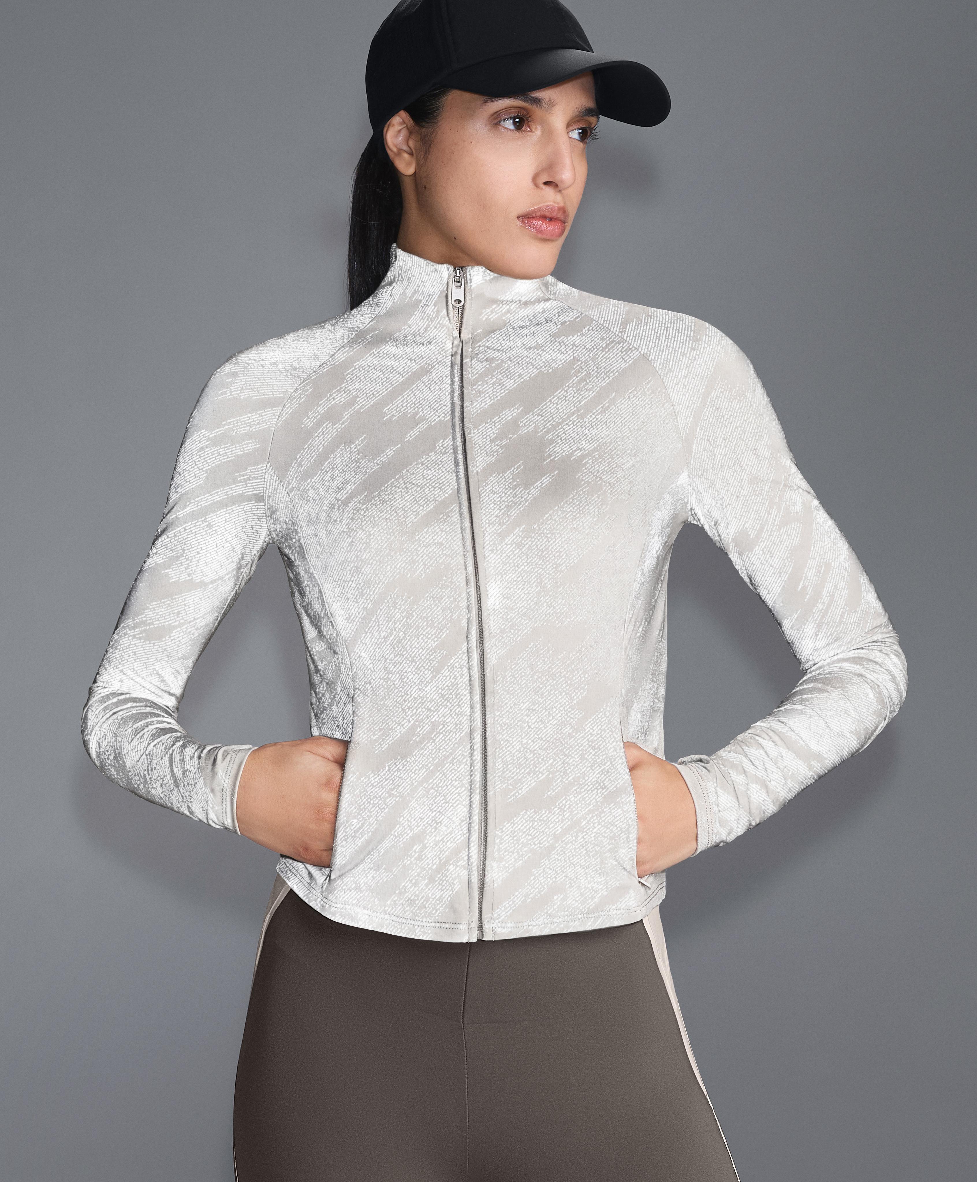 Light warm reflective technical jacket — TAUPE