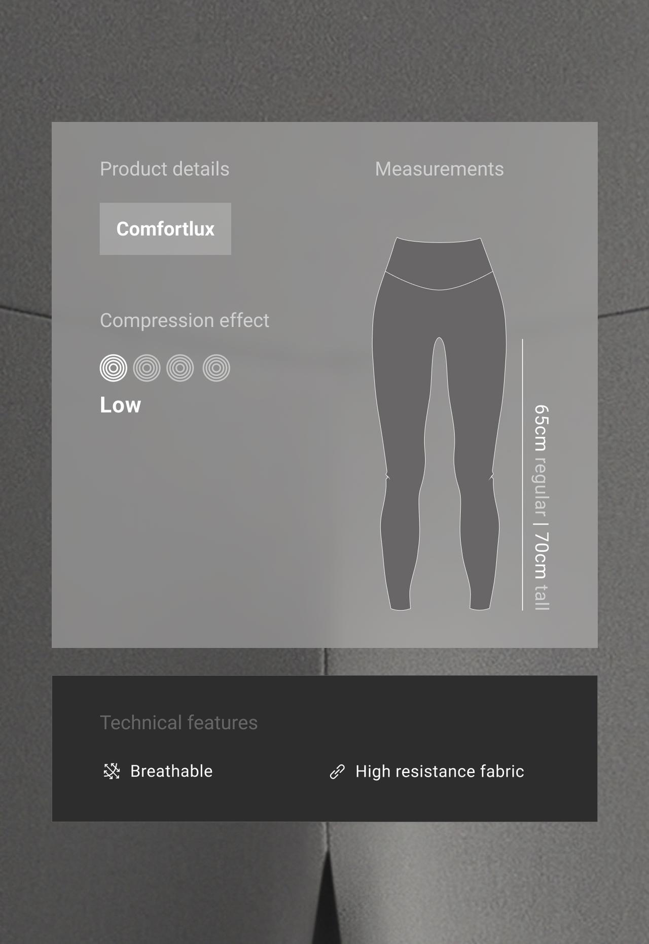 Ankle-length High rise Comfortlux leggings — ASPHALT GREY