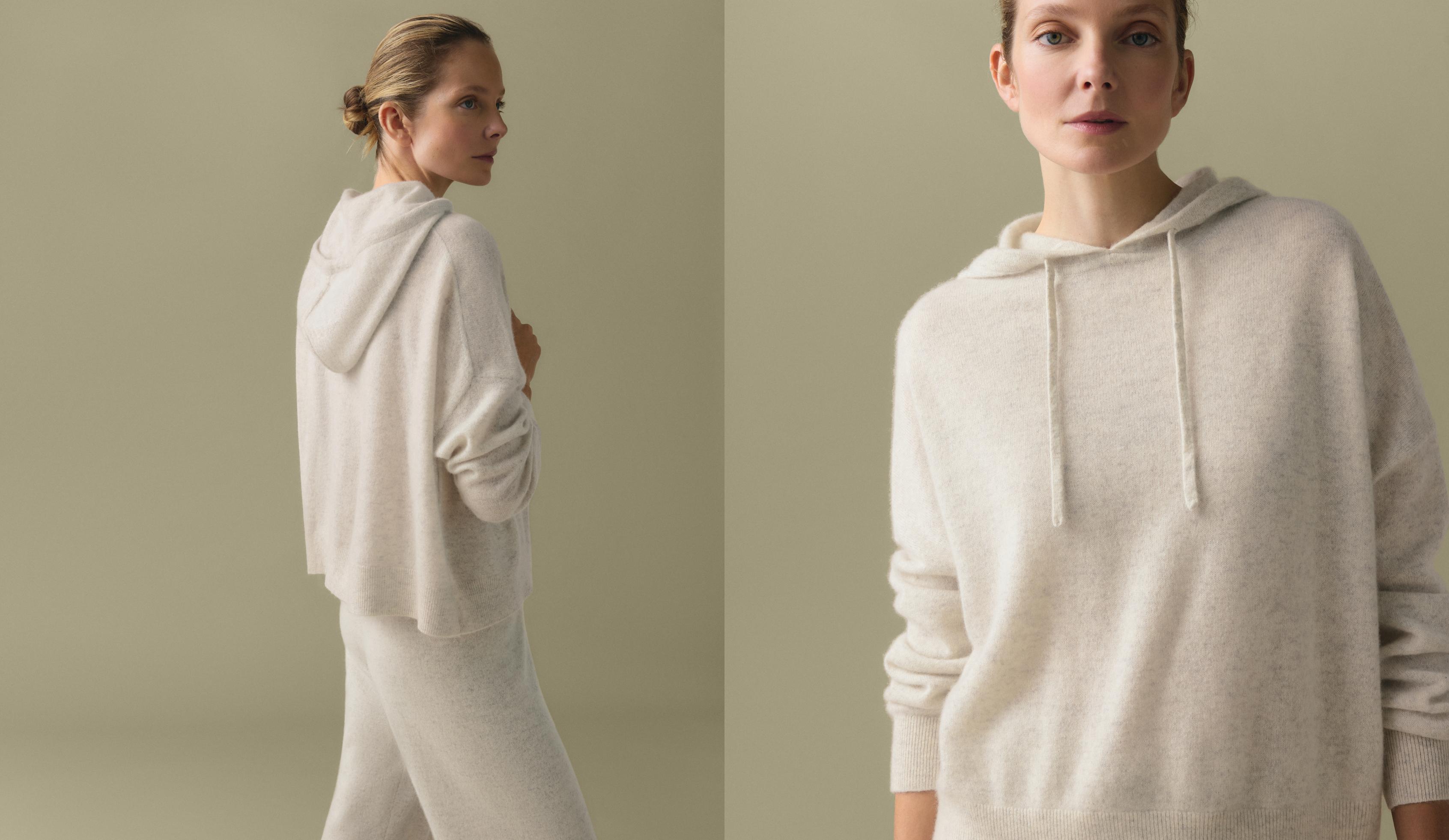 100% cashmere sweatshirt