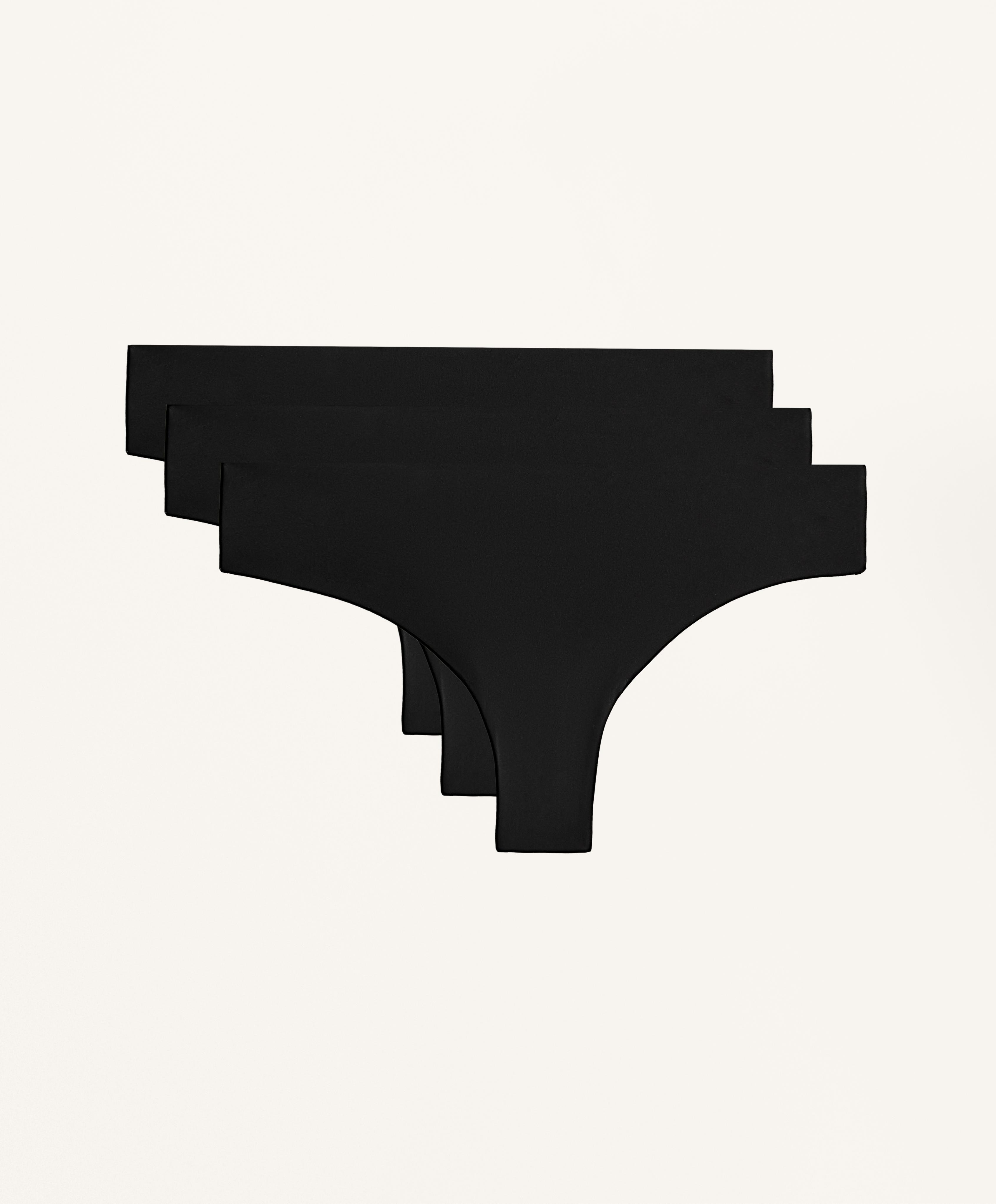 3 invisible polyamide blend cheeky Brazilian briefs 3 invisible polyamide blend cheeky Brazilian briefs