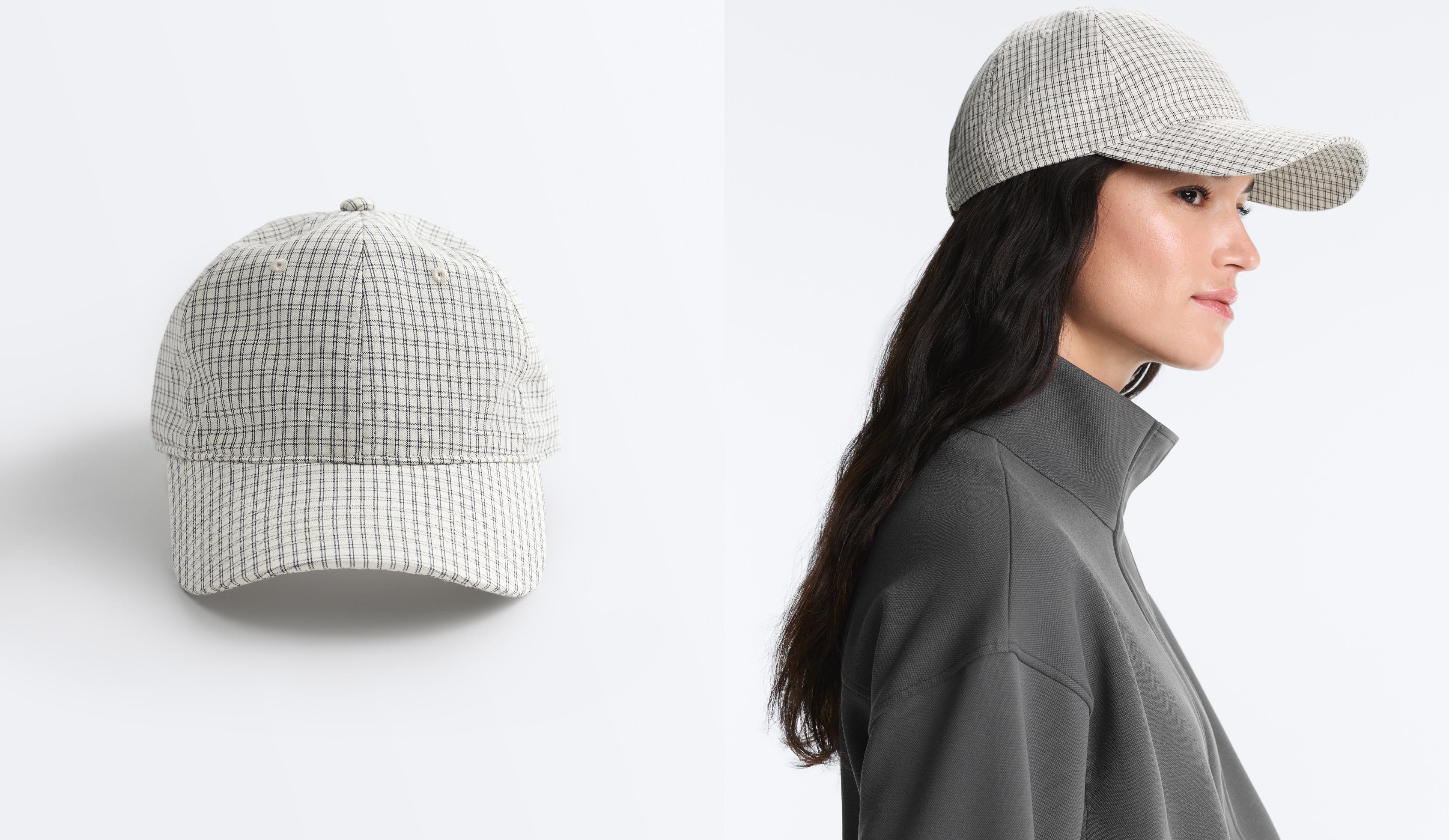 Check print cap — ECRU