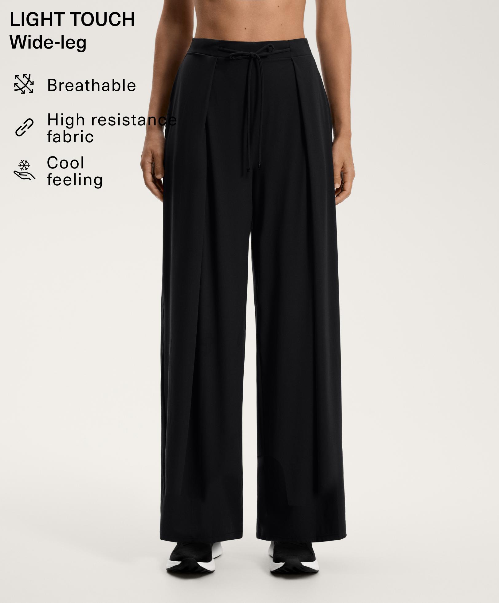 Light Touch wide-leg pleated trousers Light Touch wide-leg pleated trousers