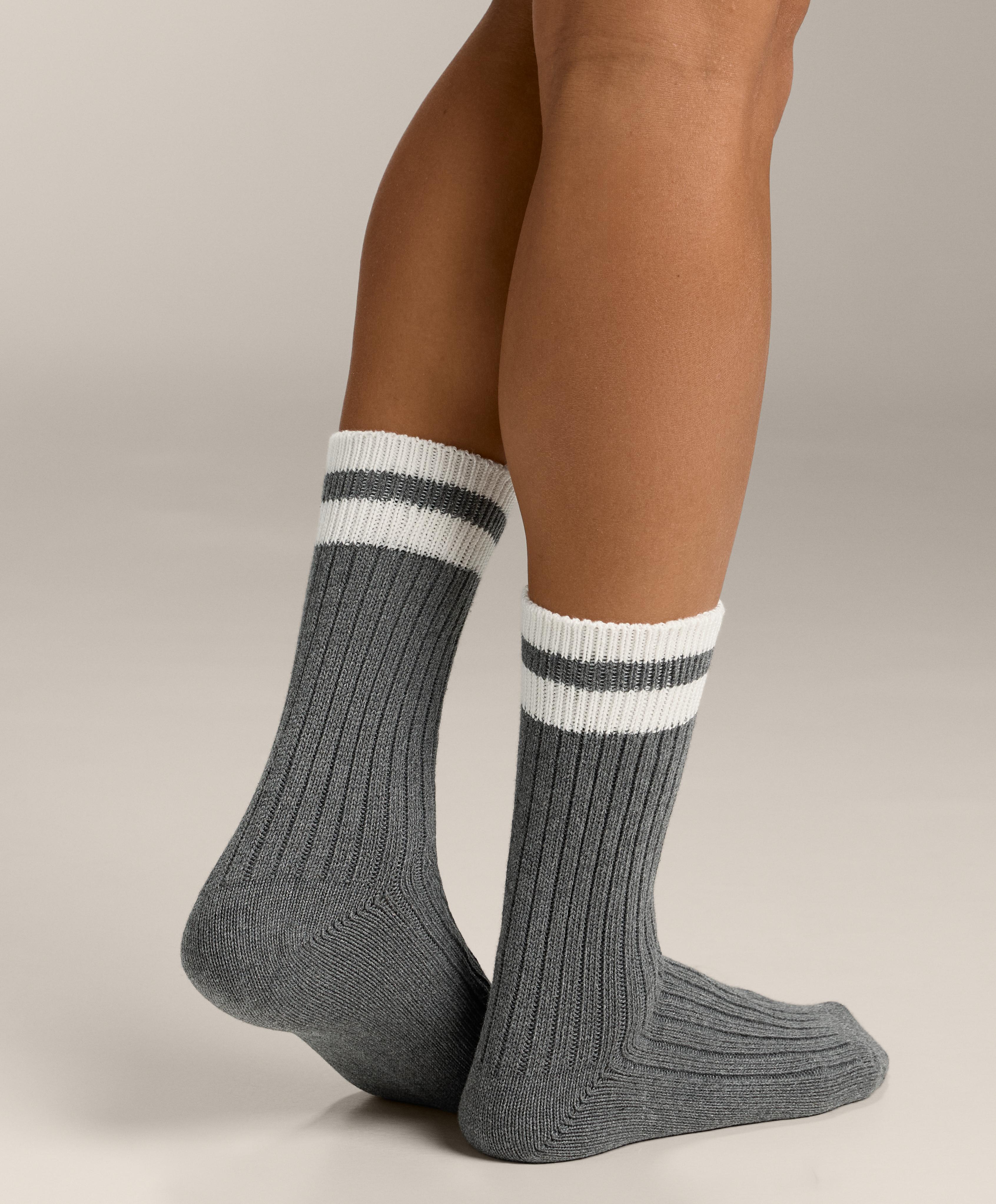 3 pairs of cotton blend classic socks — NAVY BLUE