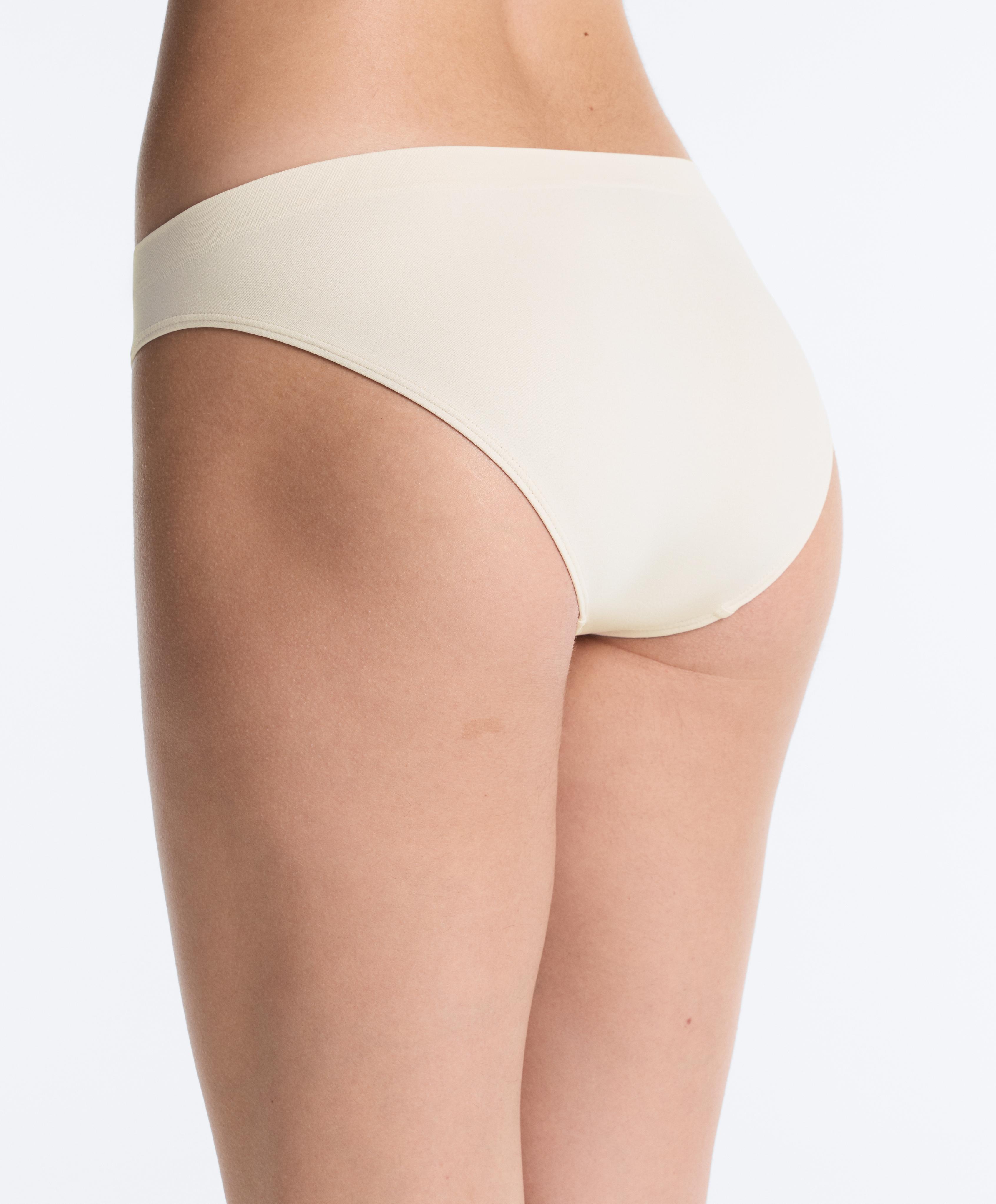 5 seamless soft-touch classic briefs — MINK