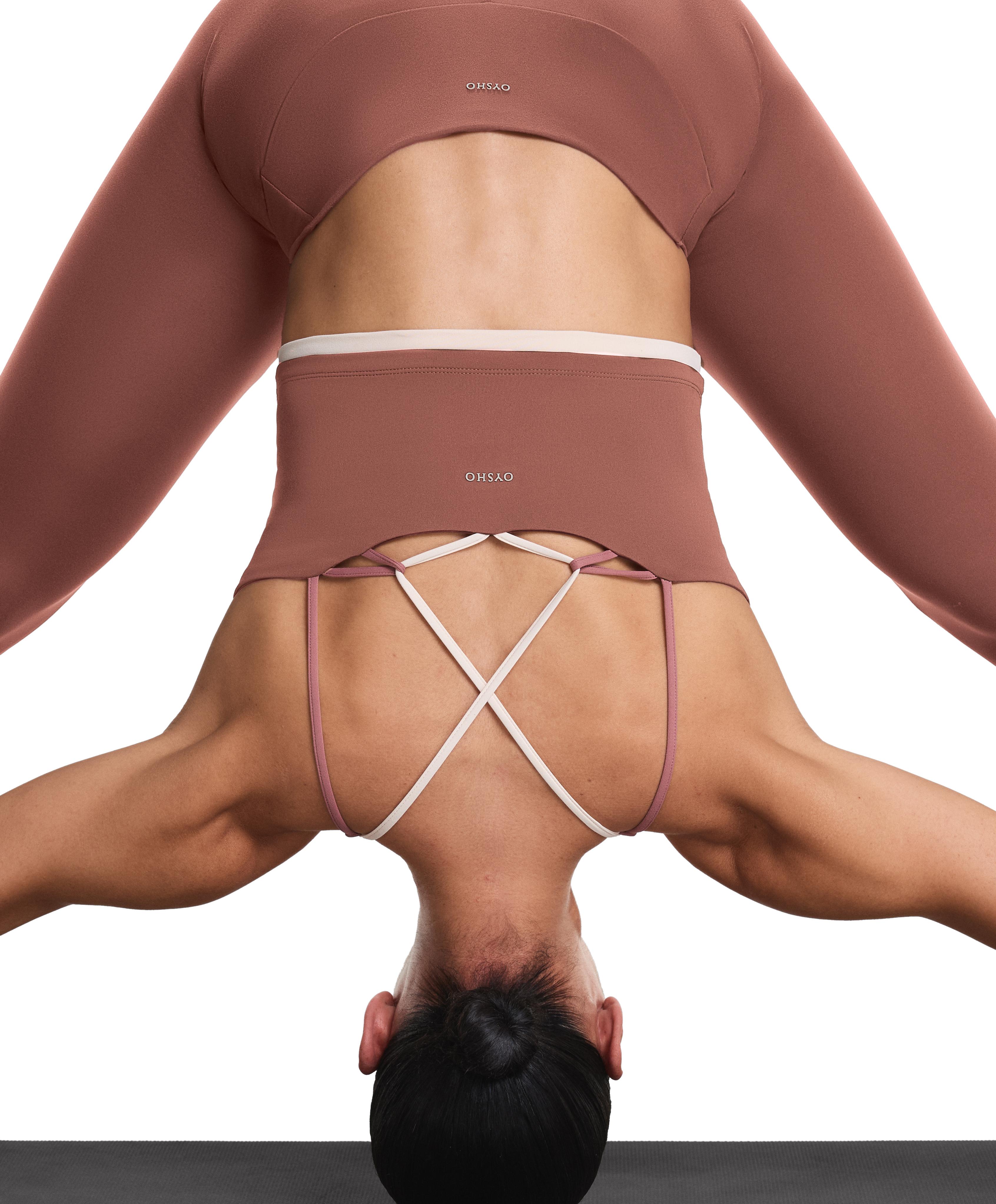 Comfortlux block tank top — MAHOGANY