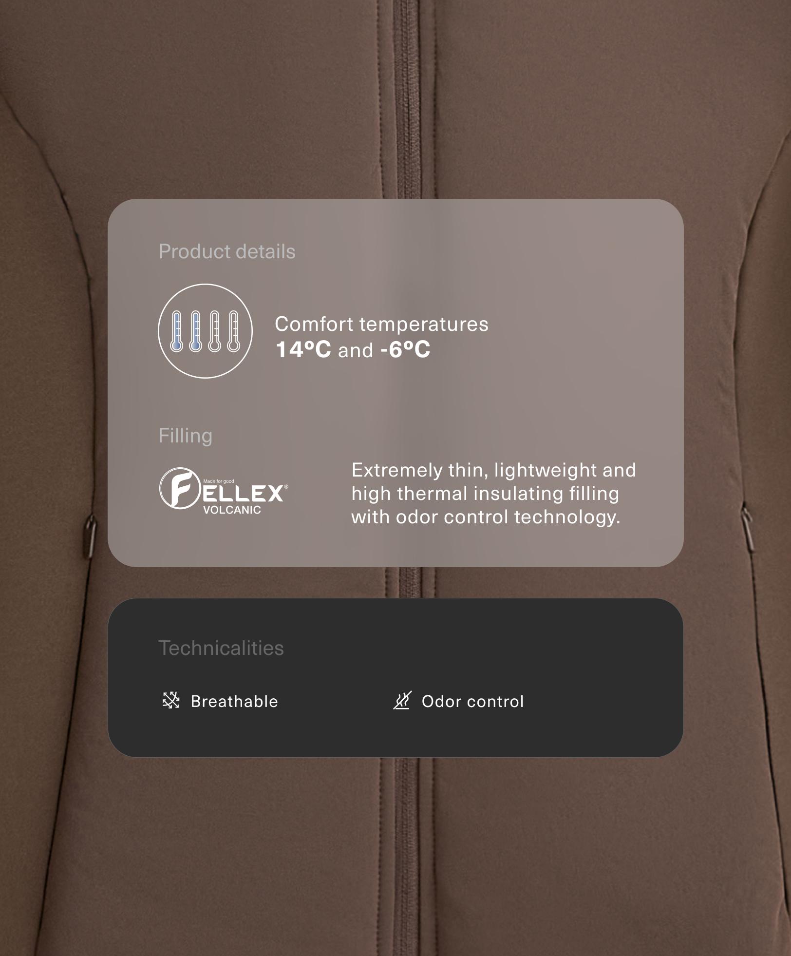 Veste technique matelassée FELLEX® Volcanic