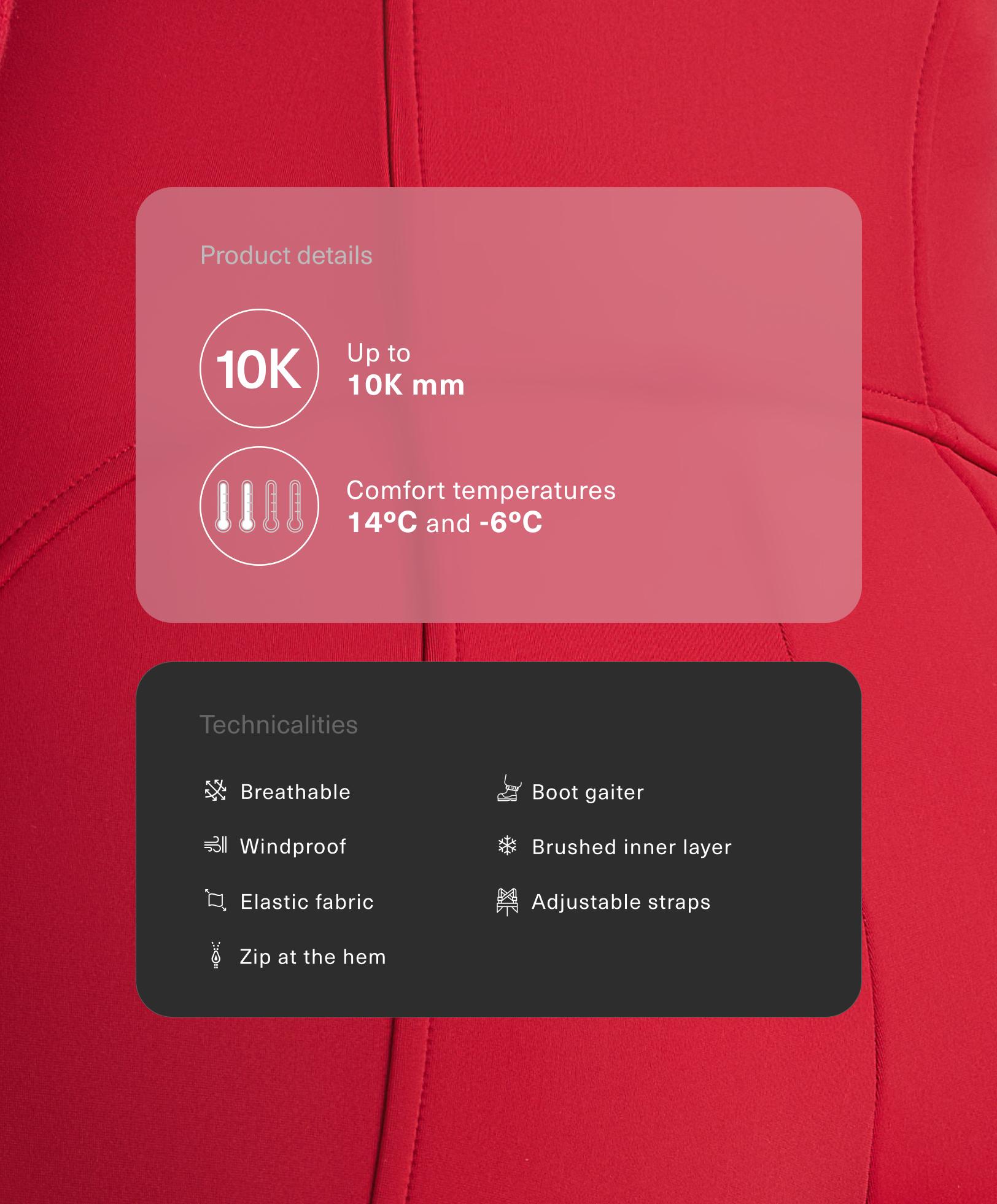 Water-resistant SKI flare dungarees - Sale