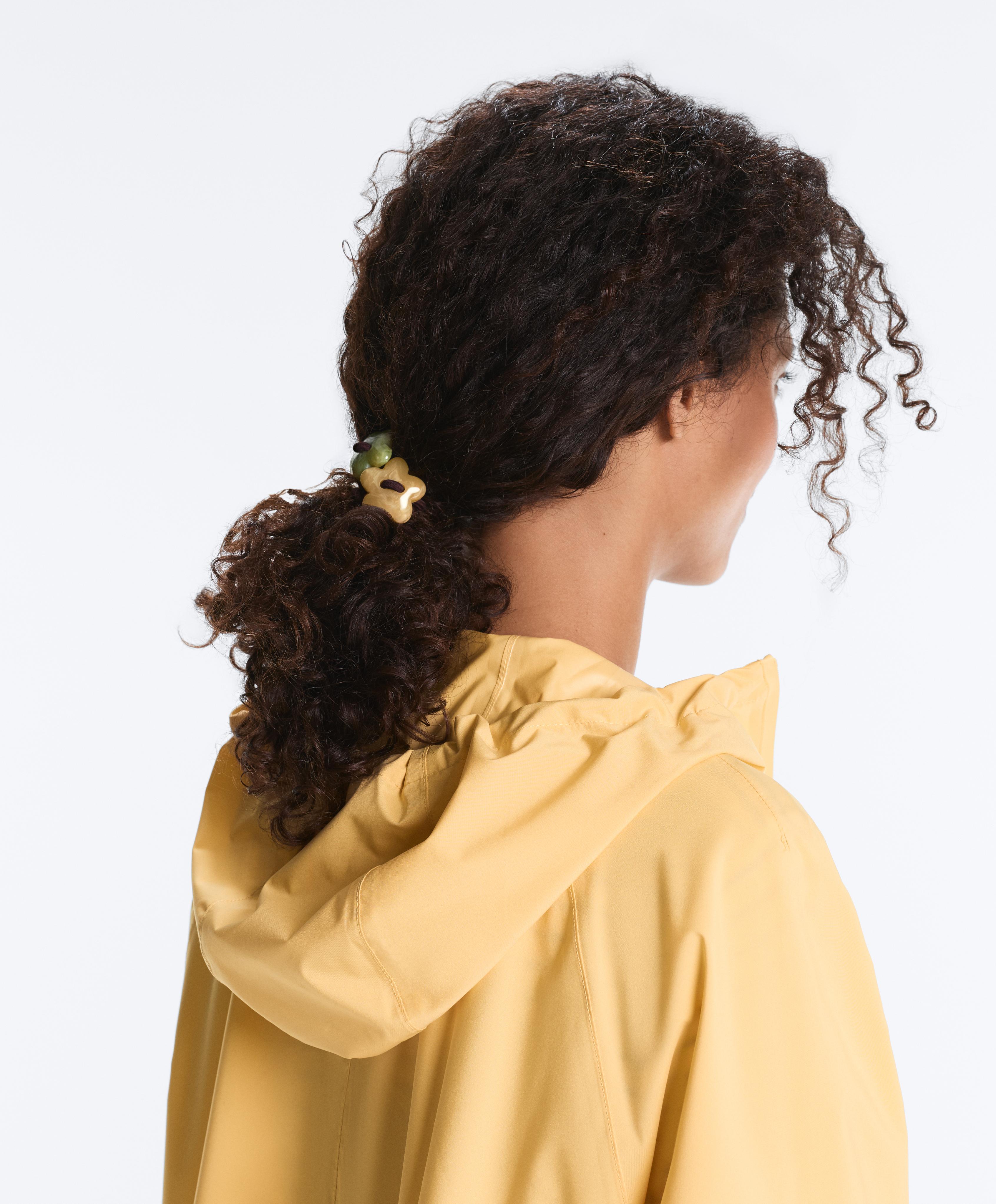 3 scrunchies with floral detail