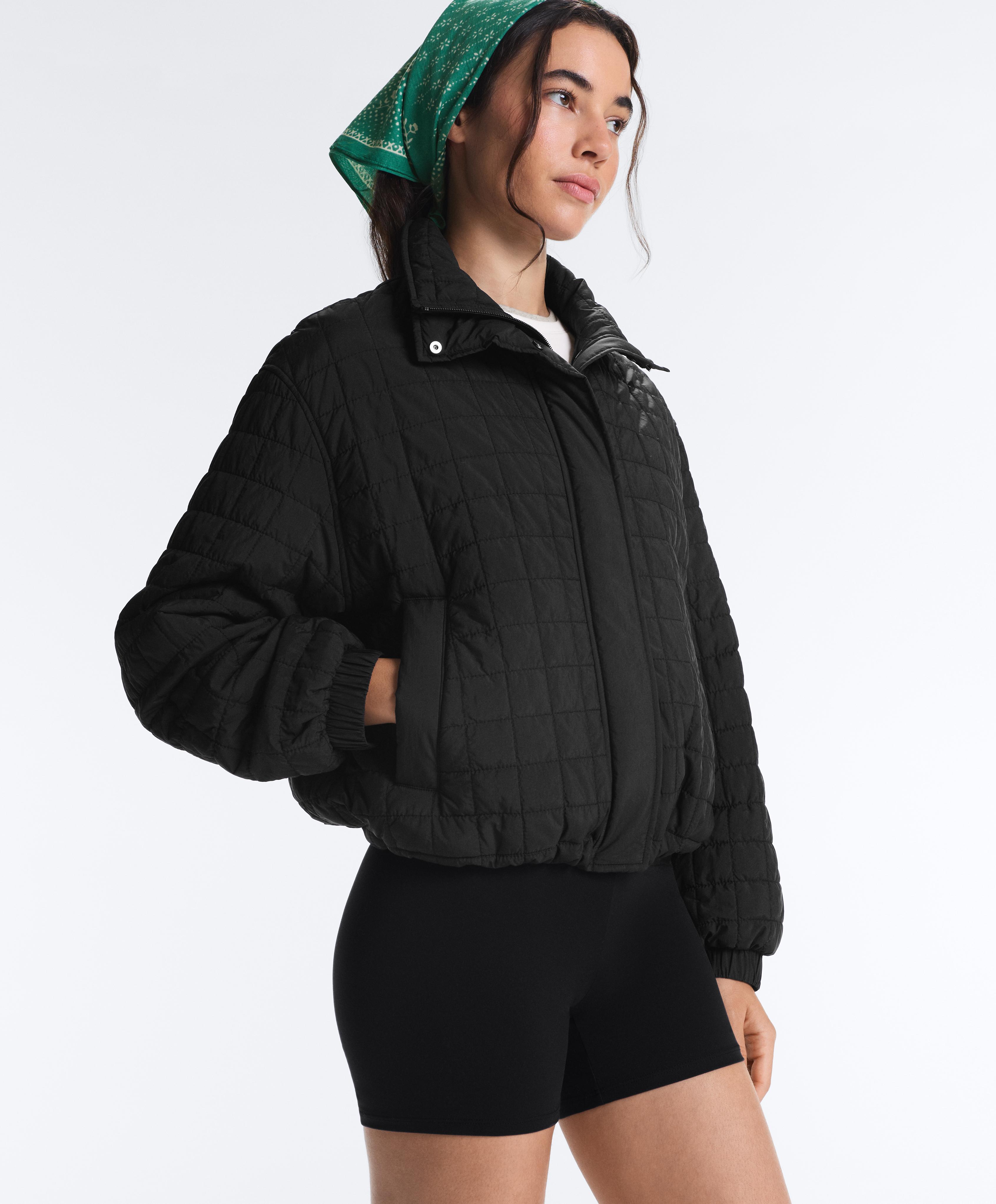 Short FELLEX® AEROGEL padded jacket — BLACK