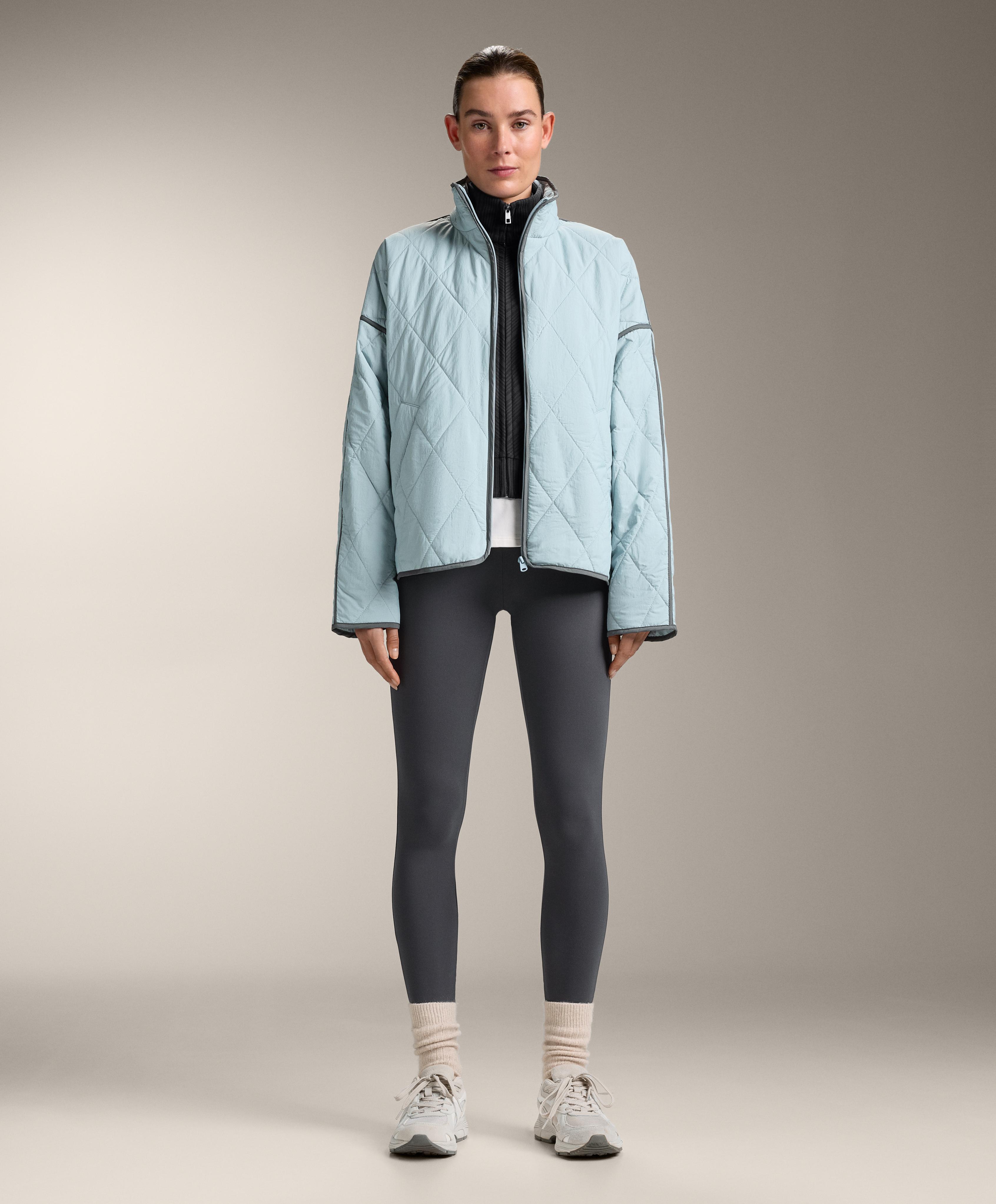 Water-repellent FELLEX® AEROGEL padded jacket — DUSTY-BLUE