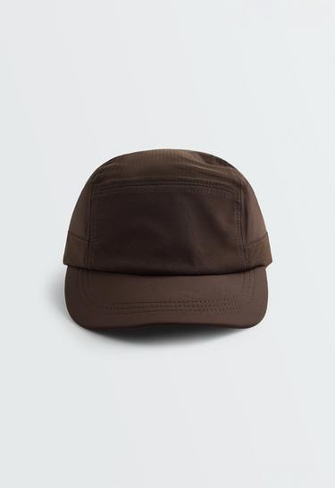 Water-repellent sports cap — DARK BROWN 6