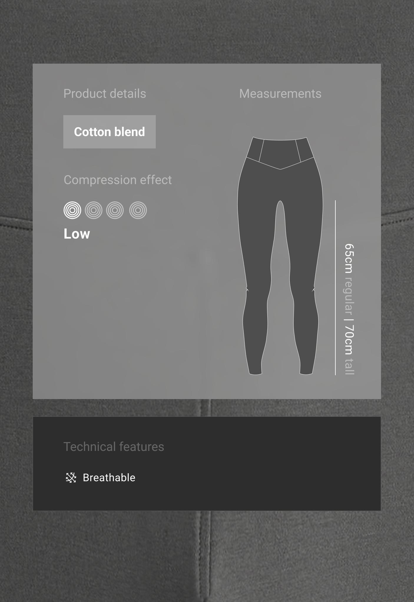 Leggings tobillero high rise mezcla algodón Leggings tobillero high rise mezcla algodón