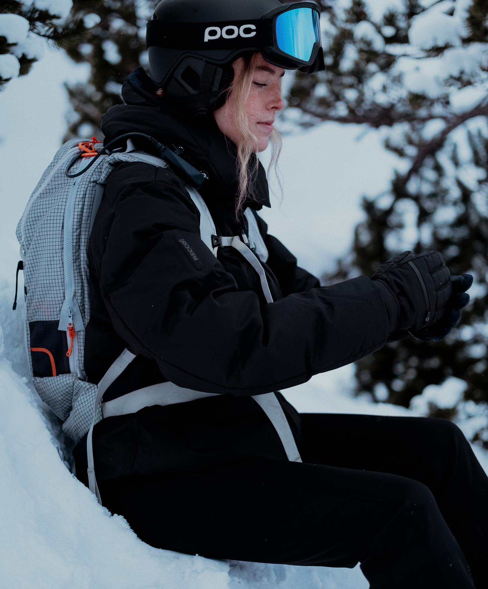 MINARDI PIUME SKI water-resistant 80% down and 20% feather jacket — BLACK
